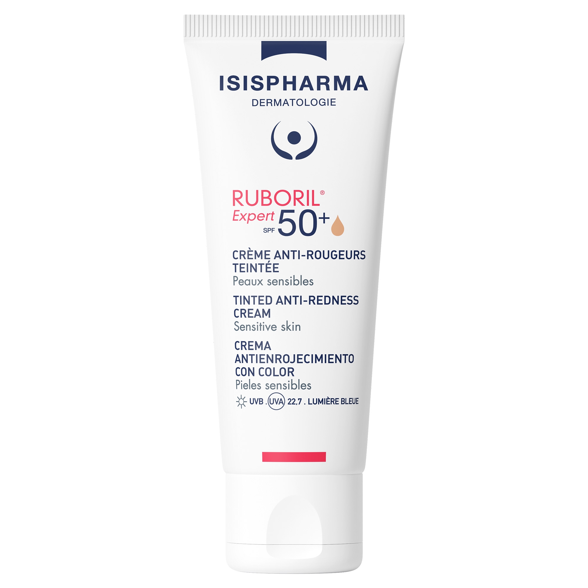 ISISPHARMA Ruboril Expert SPF50+ tonēts aizsargkrēms, 40 ml - Produkta attēls 