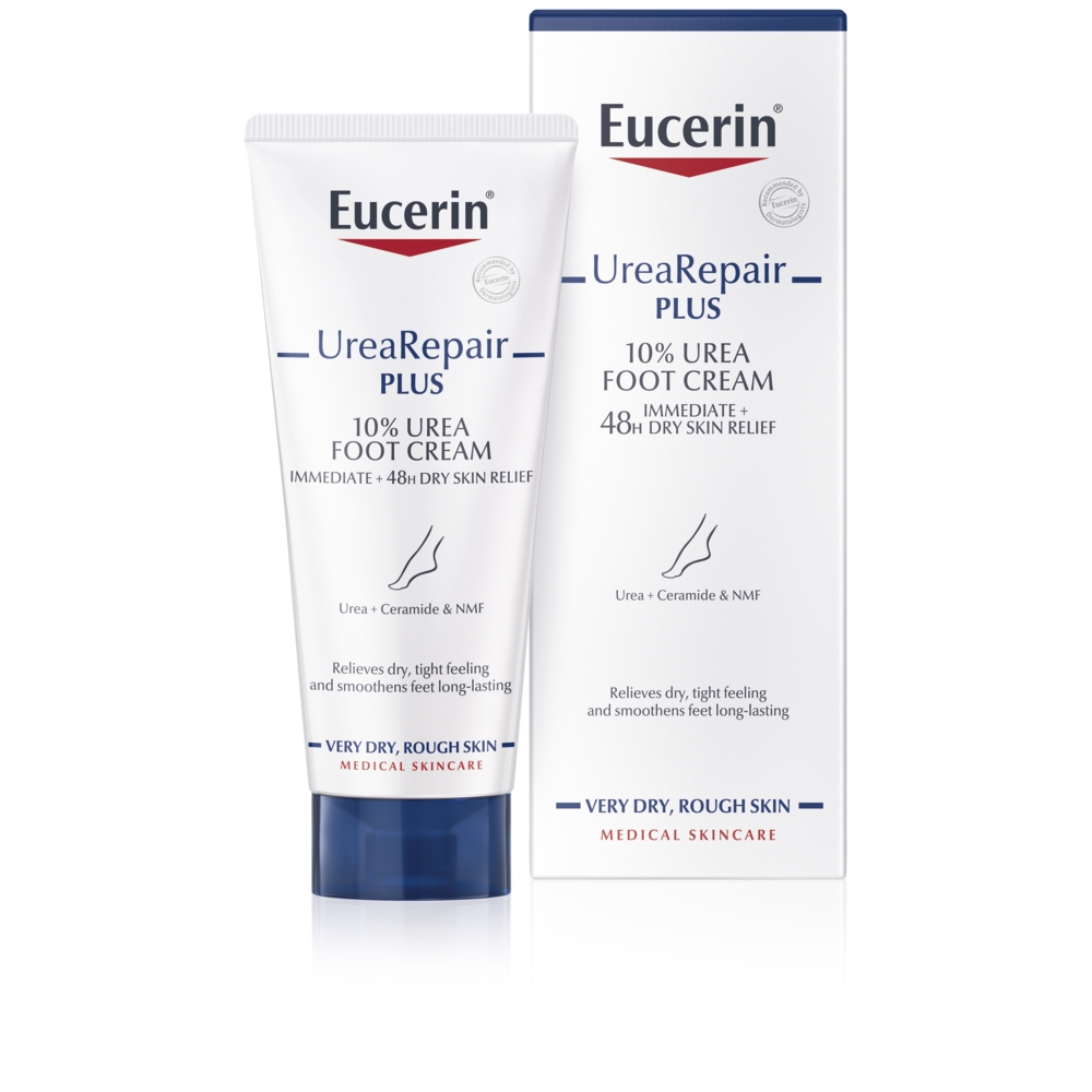 EUCERIN Urea Repair Plus 10% krēms pēdām, 100 ml - Produkta attēls 