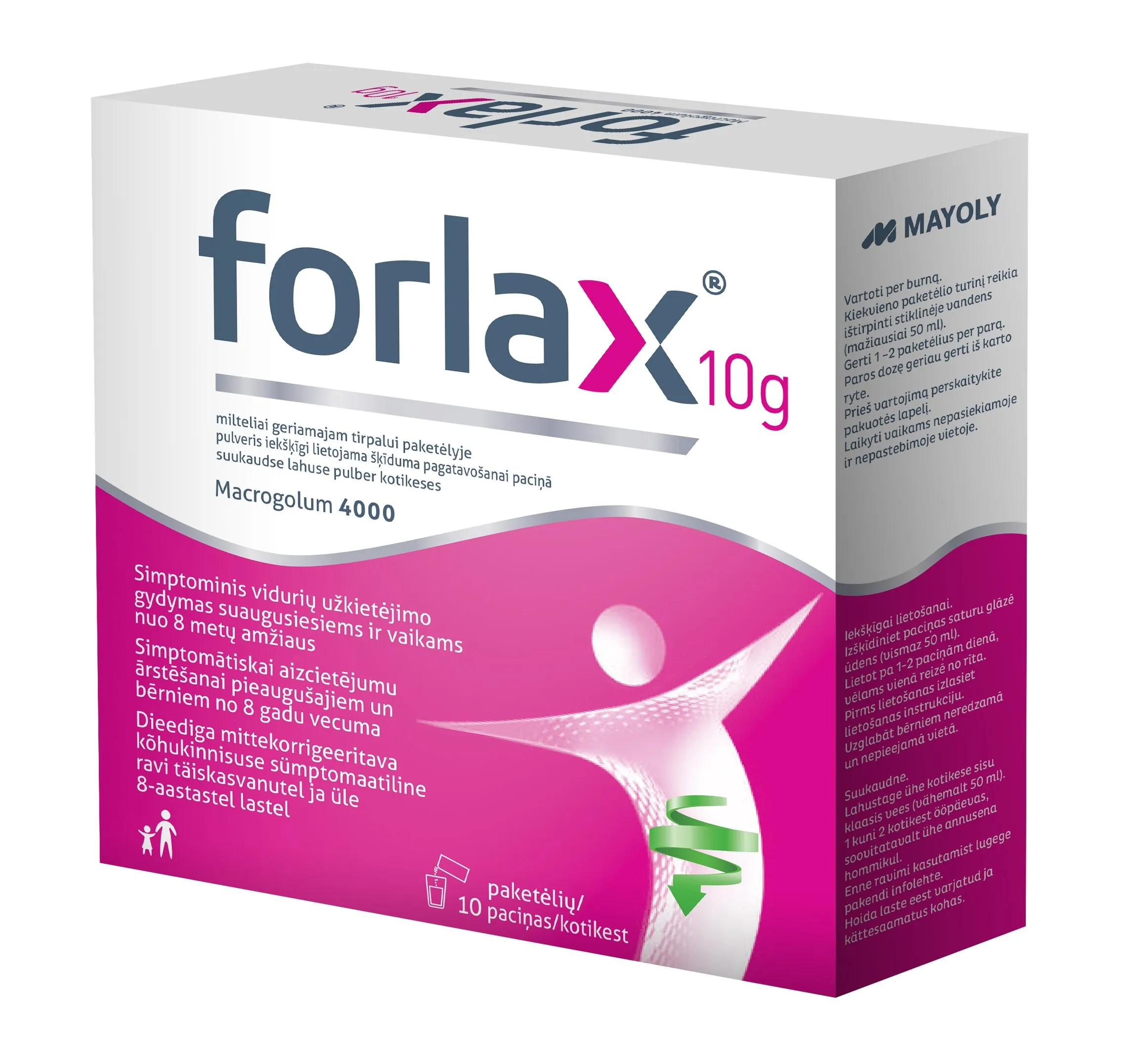 FORLAX 10 g pulveris, 10 gab. - Produkta attēls 