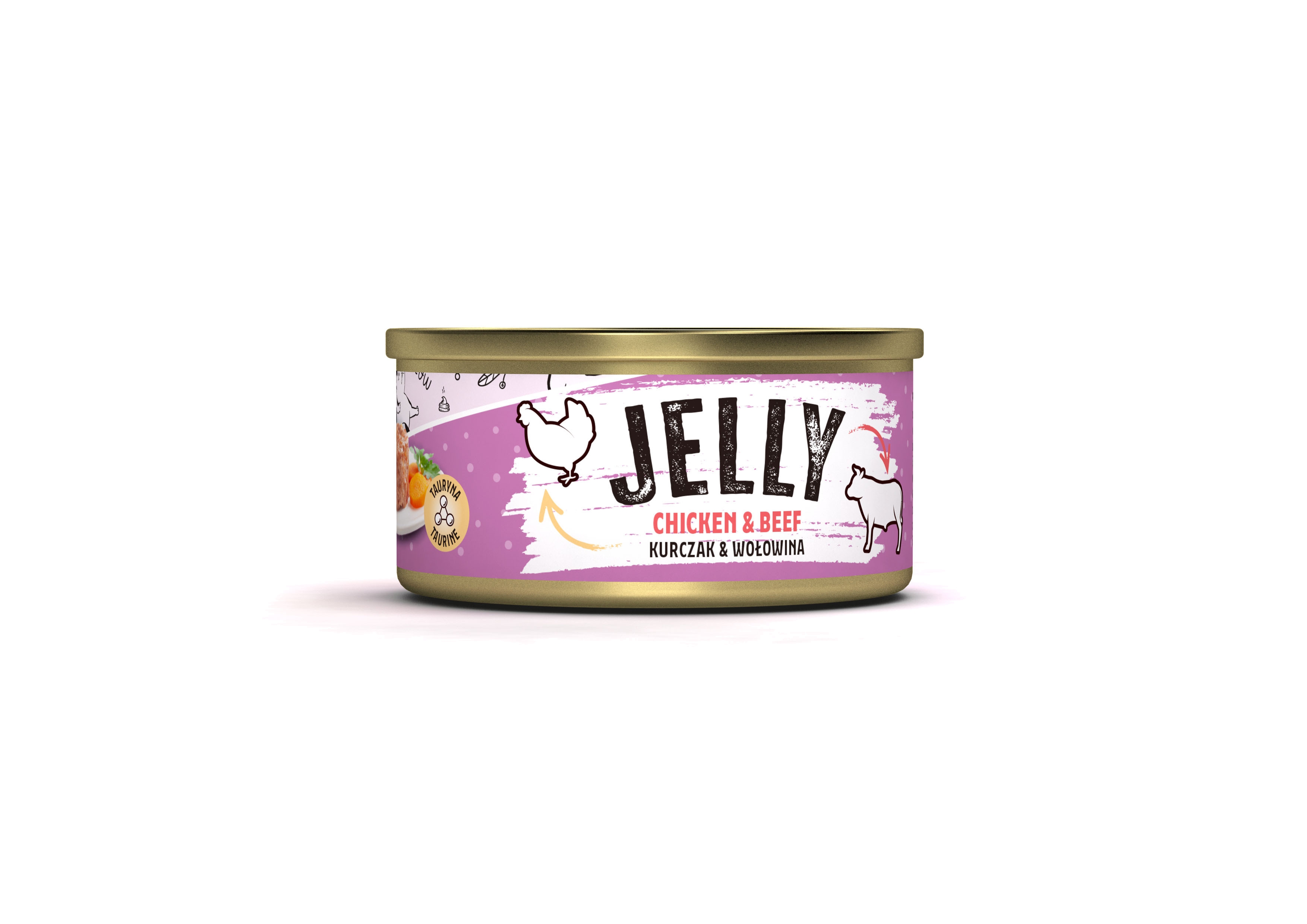 MR.BANDIT CAT JELLY KONS CHICKEN/BEEF /VISTA/LIELL ŽELEJĀ 80G /1681 - Produkta attēls 