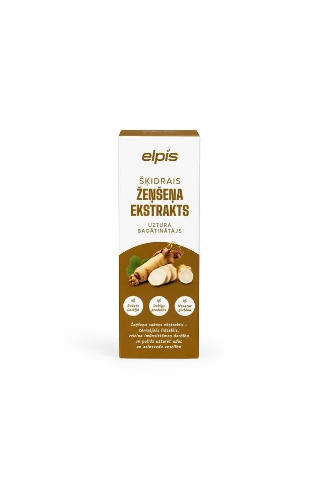 ELPIS šķidrais ženšeņa ekstrakts, 50 ml - Produkta attēls 