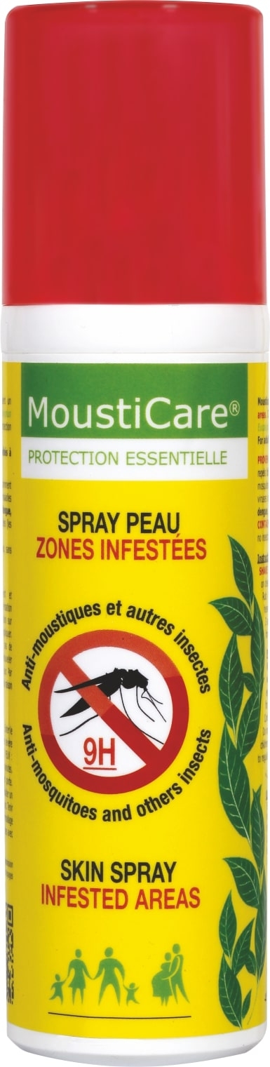MOUSTICARE Pretodu-ērču sprejs ar iedarbību līdz 9H, 75 ml - Produkta attēls 
