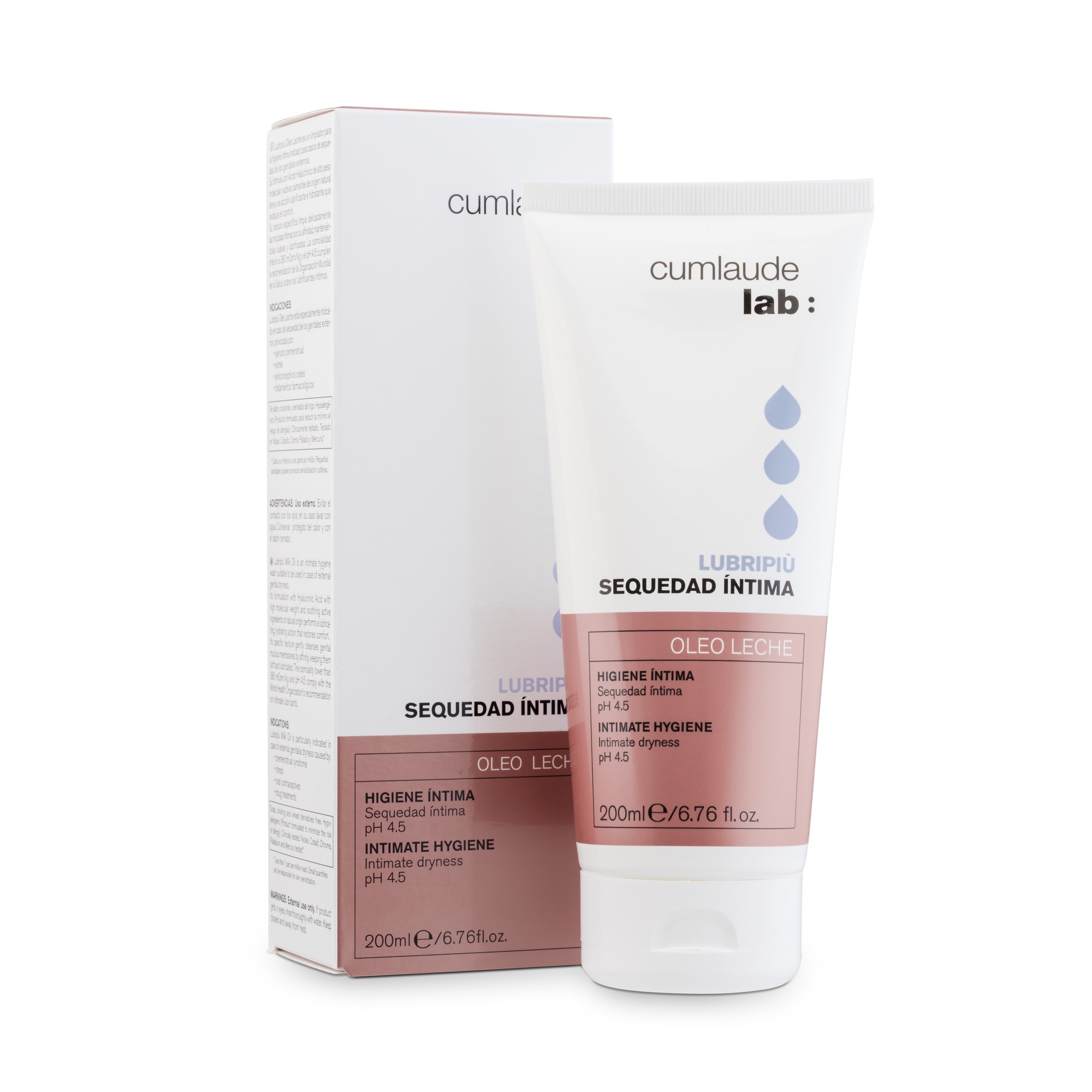 CUMLAUDE Lubripiu mitrinošais intīmās mazgāšanās līdzeklis, 200 ml - Produkta attēls 