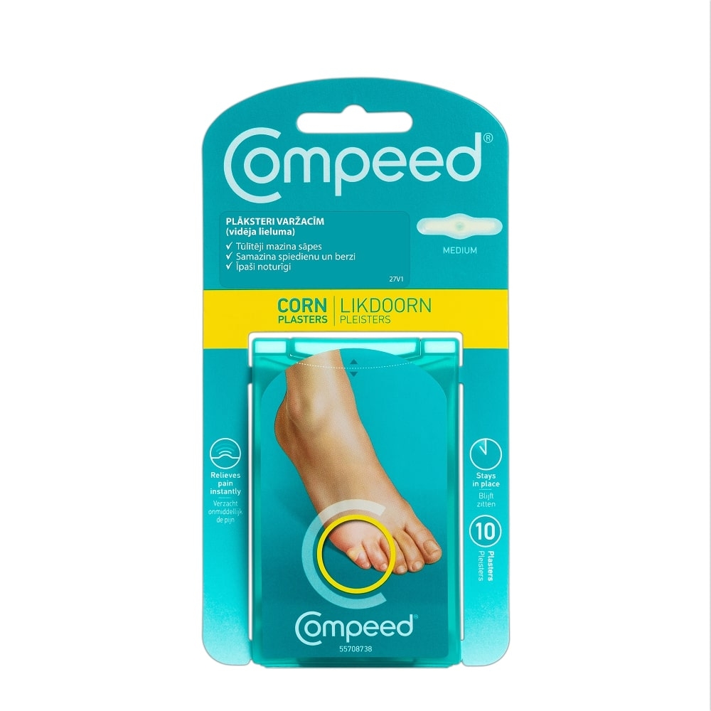 COMPEED® vidēja lieluma plāksteri varžacīm, 10 gb. - Produkta attēls 