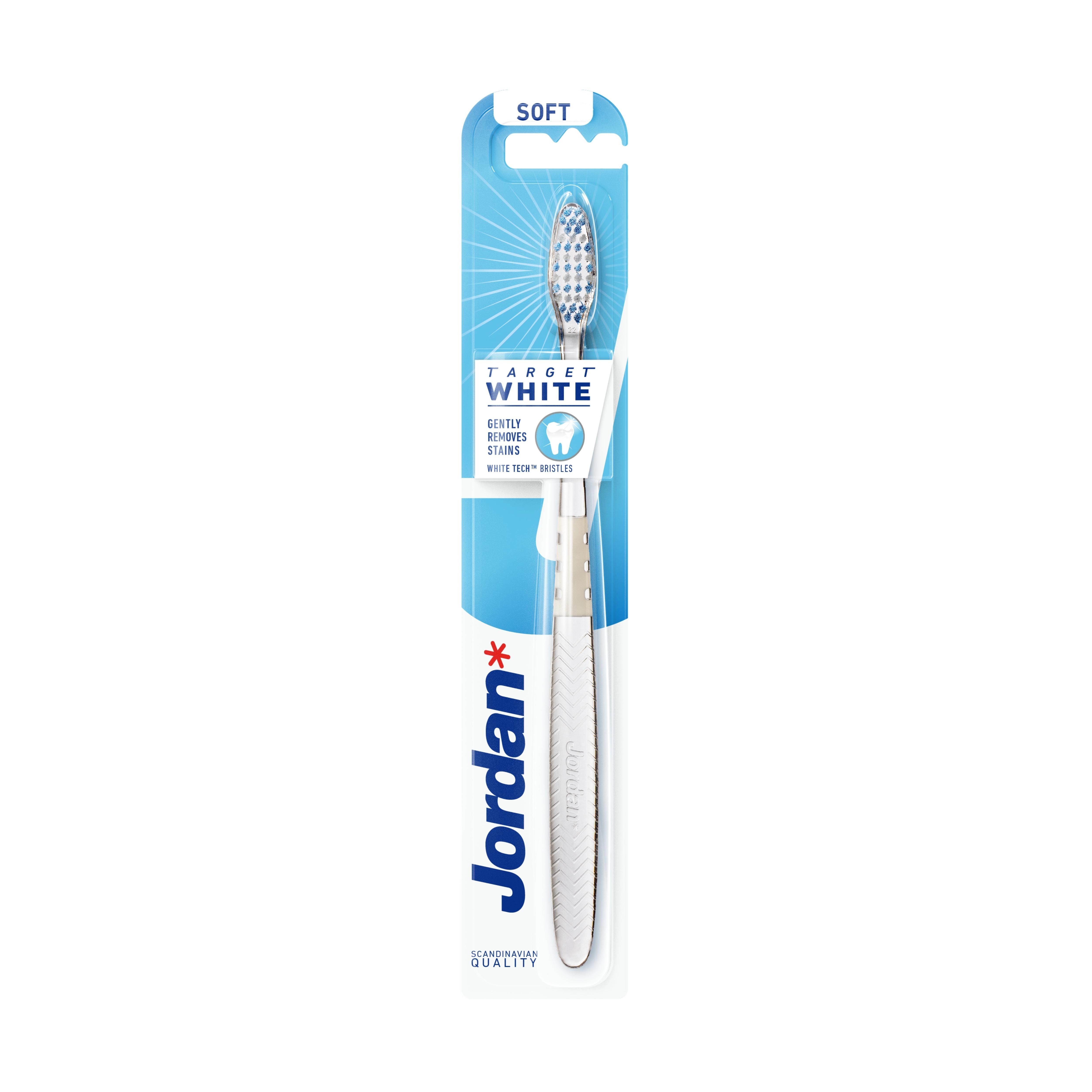 JORDAN "Target White"  zobu birste, mīksta - Produkta attēls 