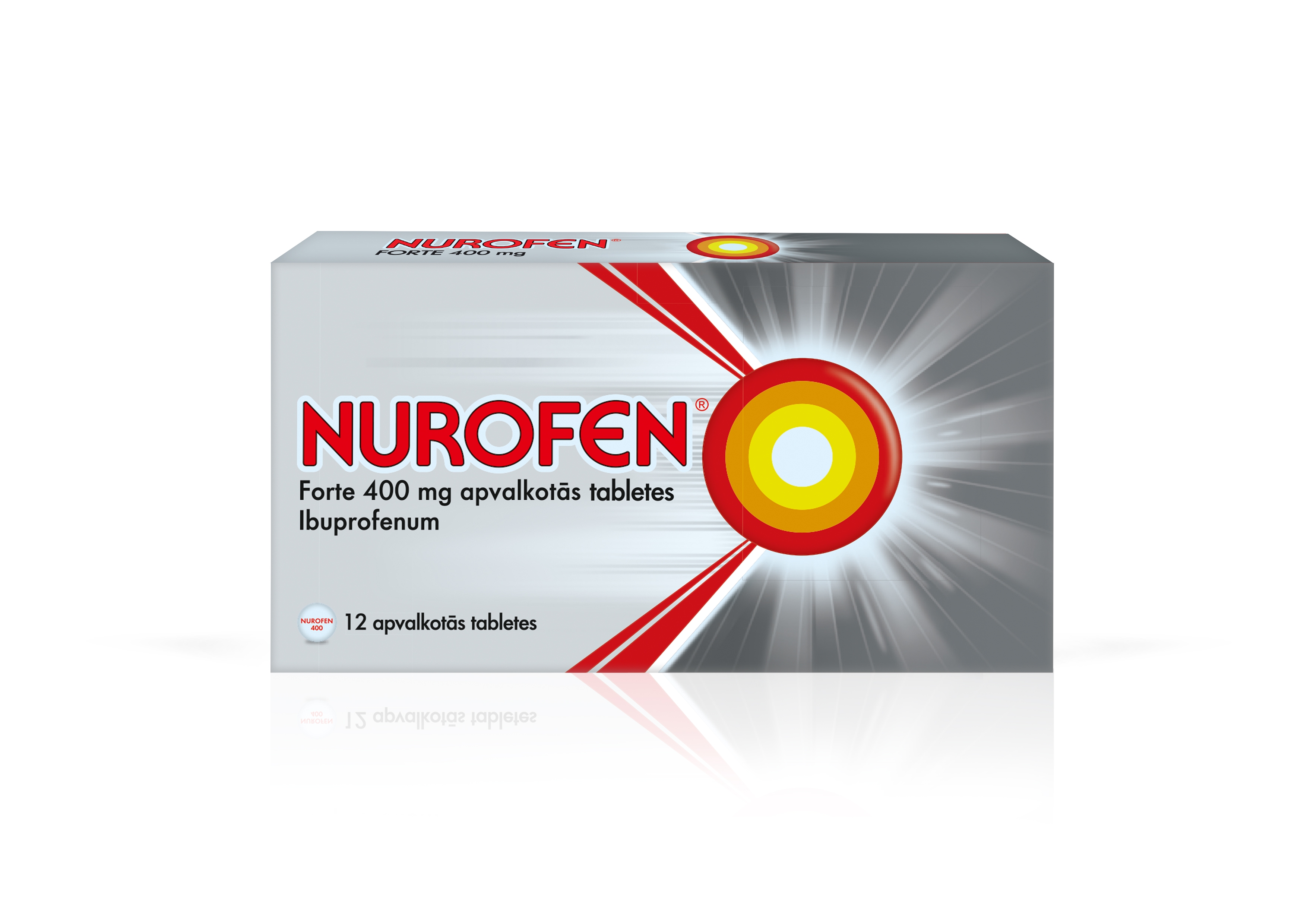 NUROFEN Forte 400 mg tabletes, 12 gab. - Produkta attēls 