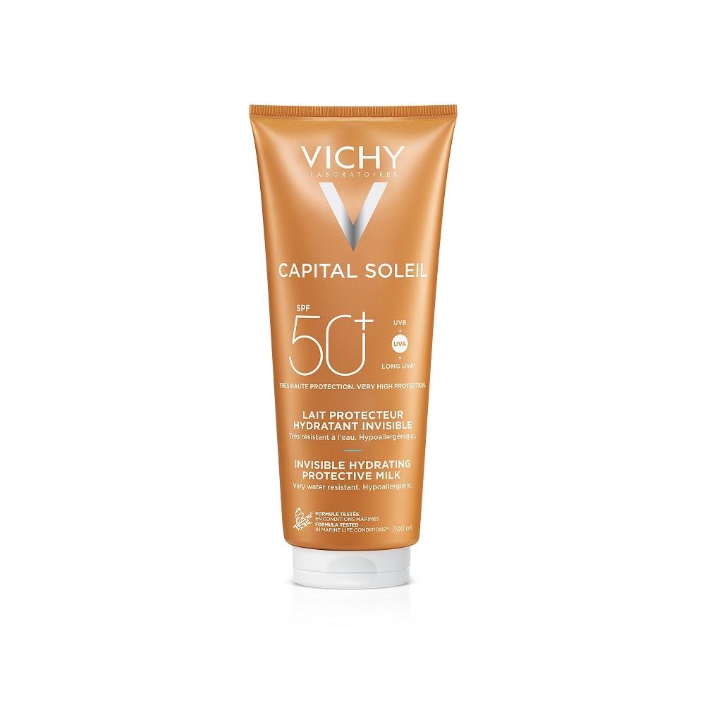 VICHY CAPITAL SOLEIL Sejas un ķermeņa pieniņš SPF 50+, 300 ml - Produkta attēls 