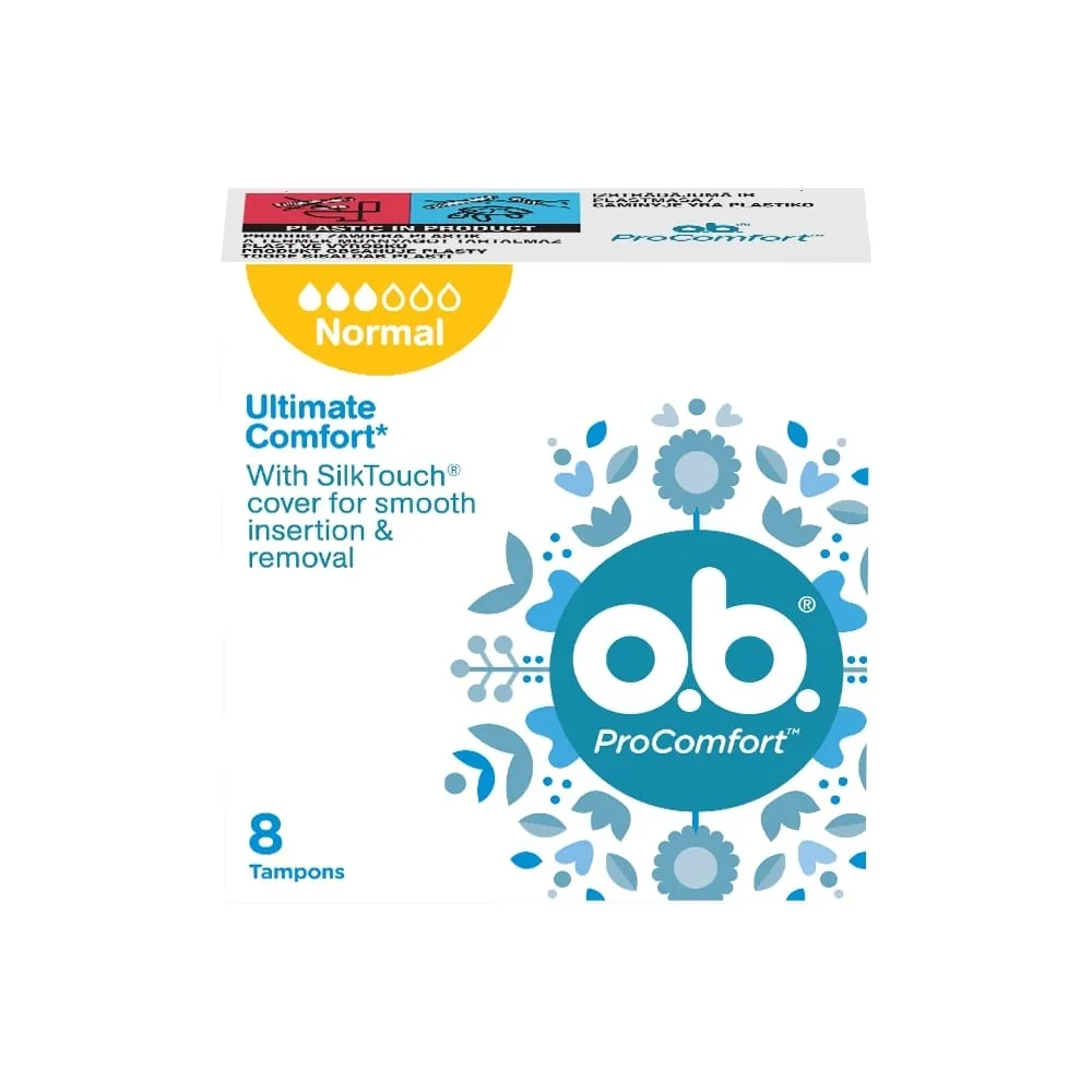 O.B. Procomfort Normal tamponi, 8 gab - Produkta attēls 