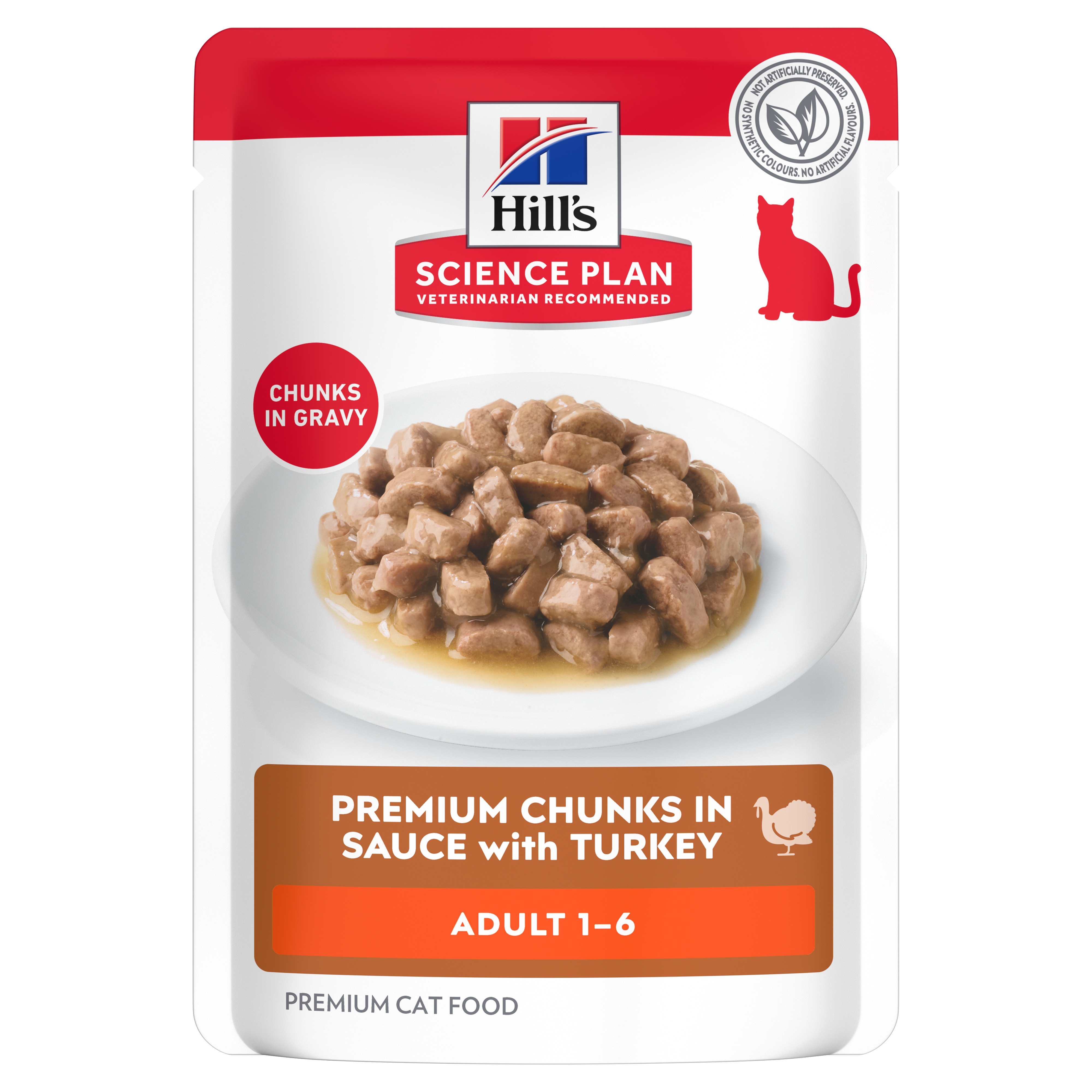 Hills kaķu mitrā barība paciņā tītars 85g N12 - Produkta attēls 