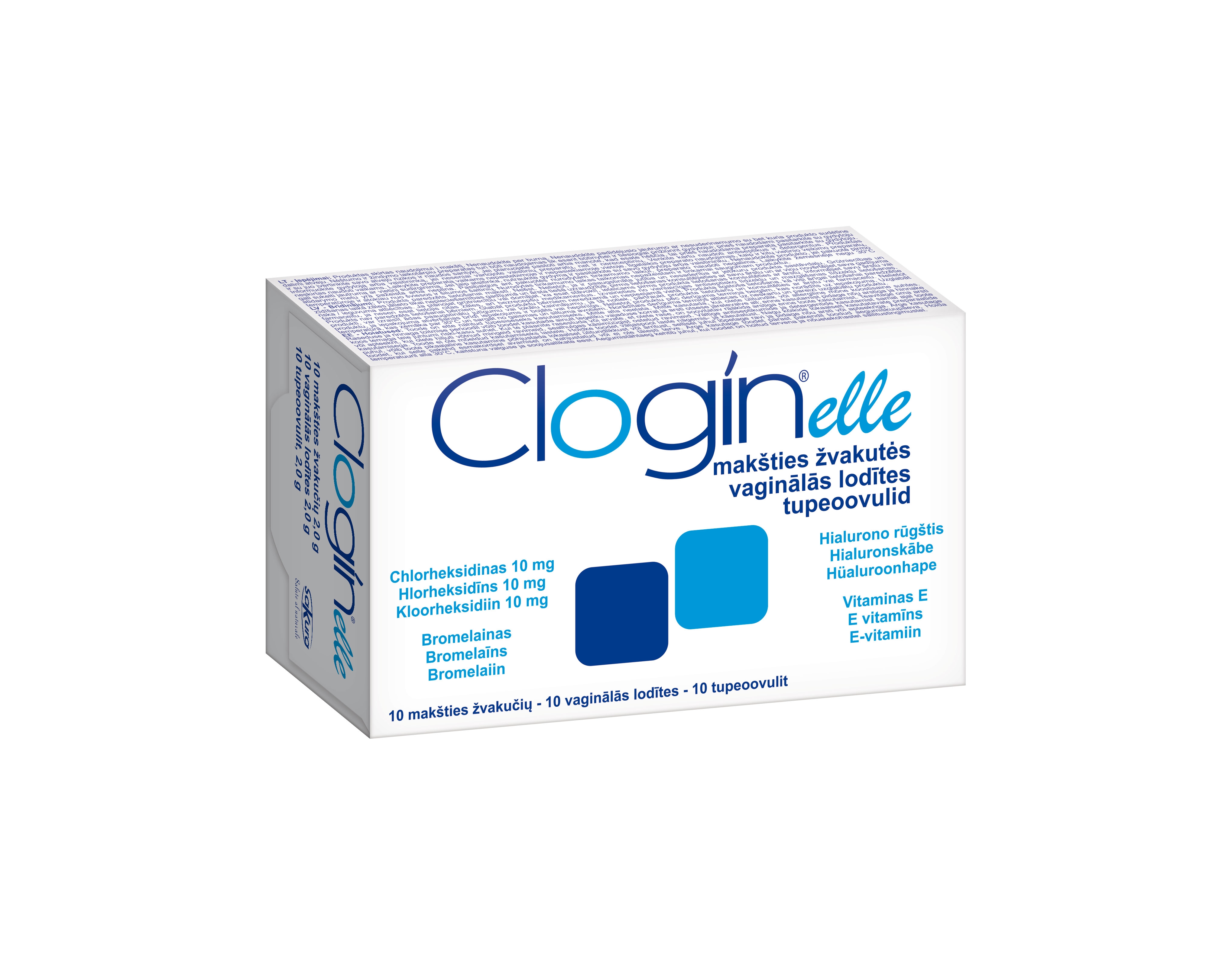 CLOGIN Elle svecītes maksts infekcijām, 10 gab. - Produkta attēls 2