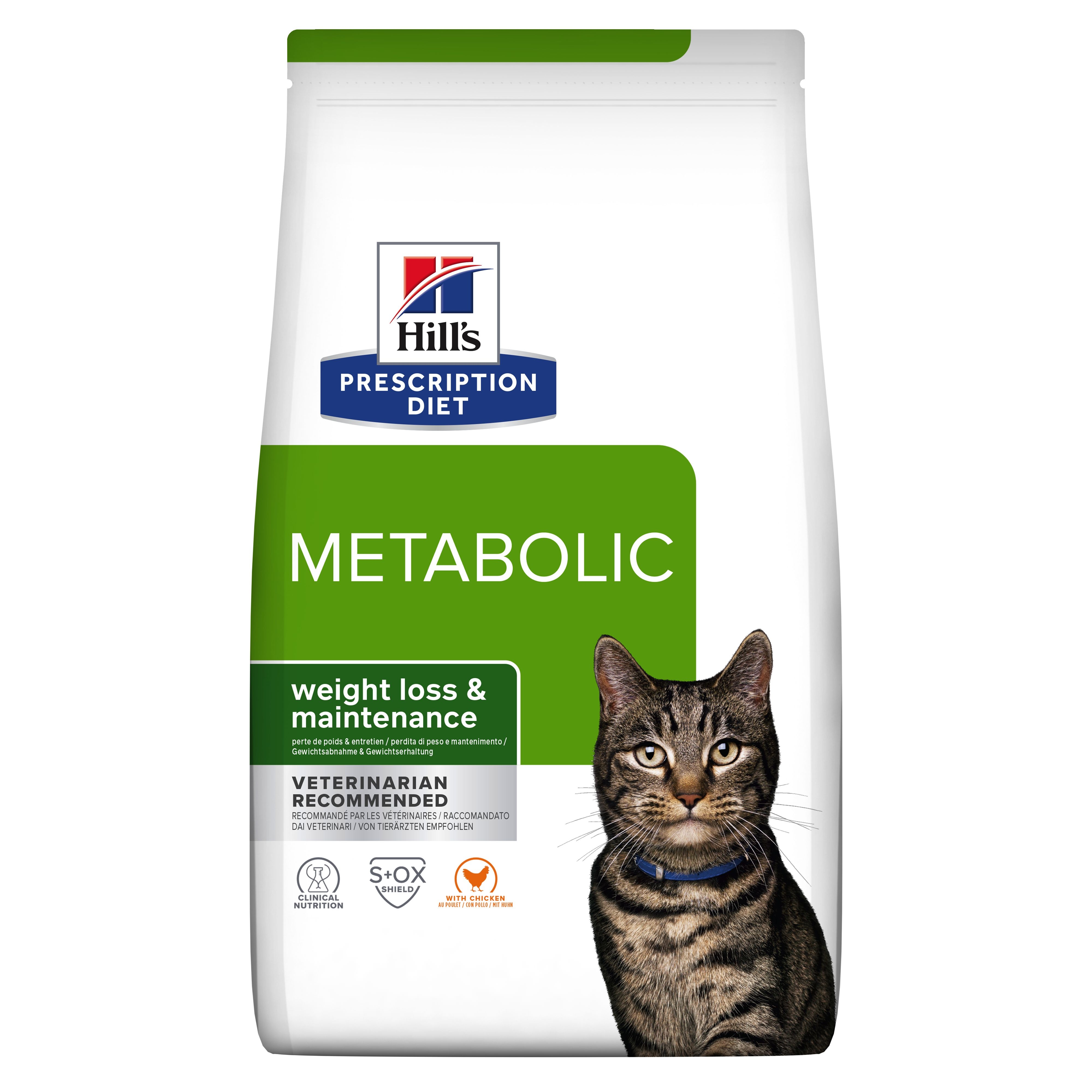 Hills PD kaķu sausā barība Metabolic vista 1,5kg - Produkta attēls 