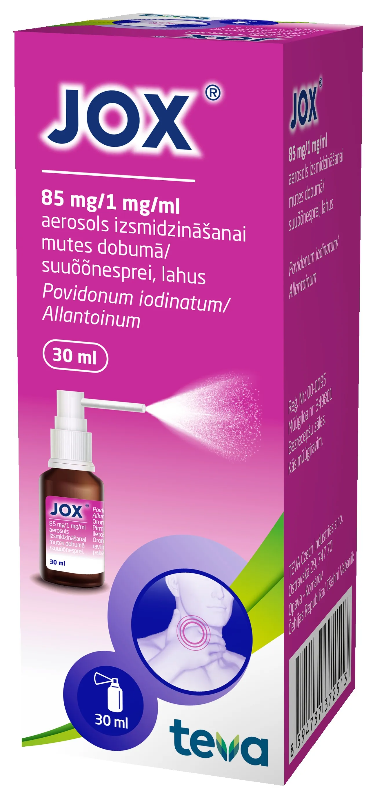 JOX SPRAY 30ML - Produkta attēls 