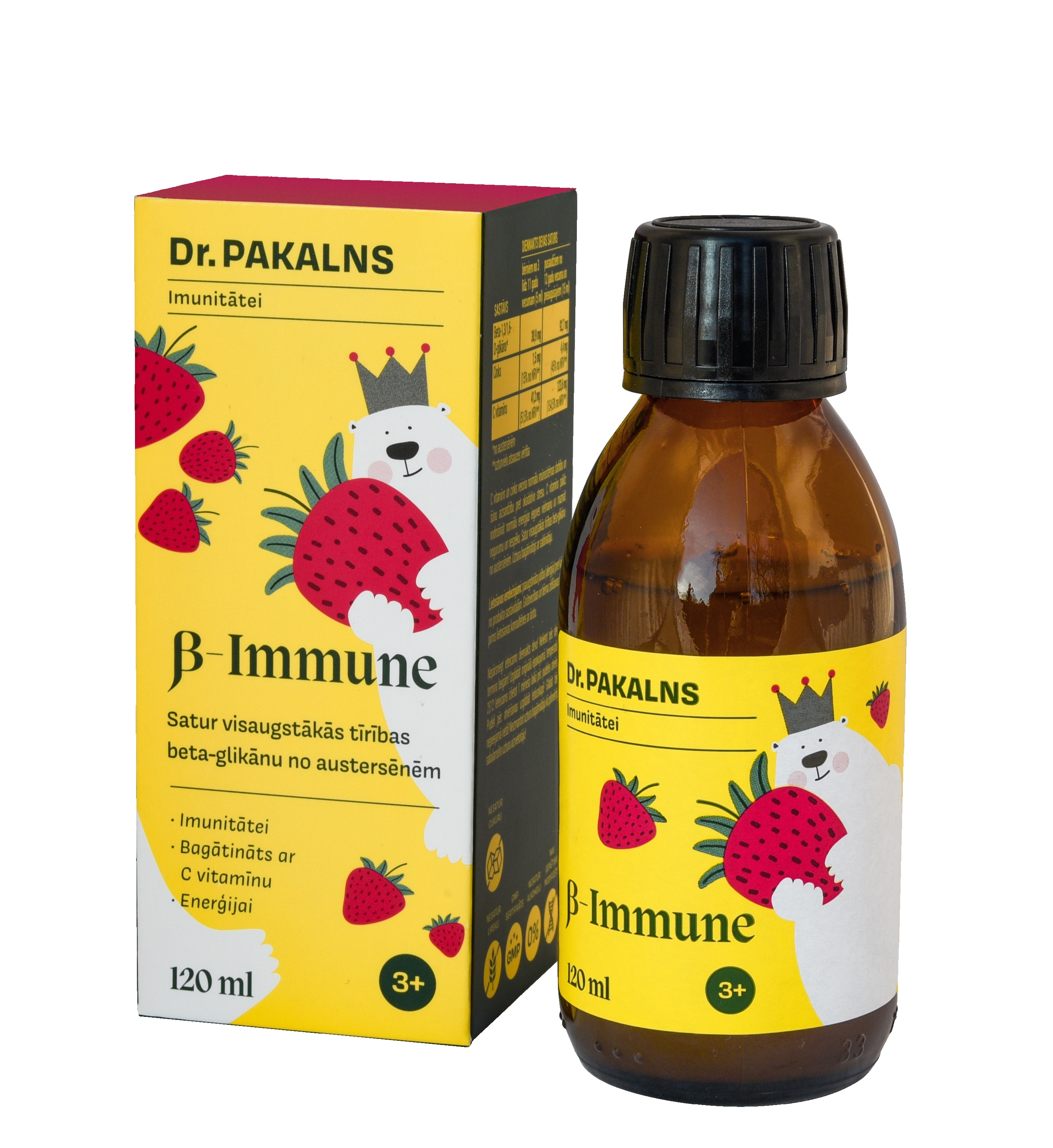 DR.PAKALNS Beta Immune balzāms bērniem, 120 ml - Produkta attēls 