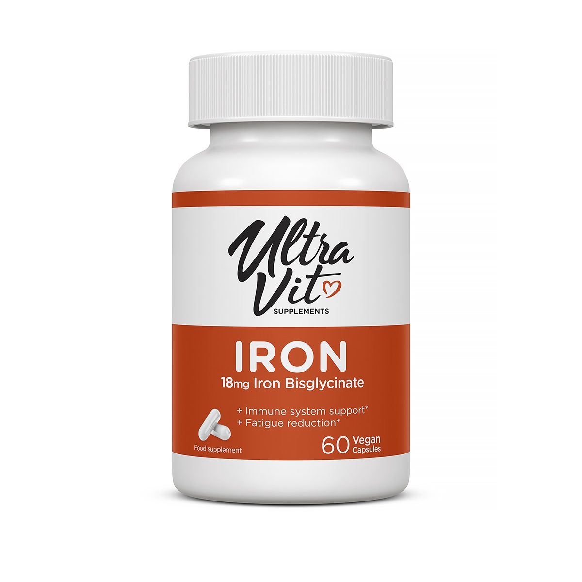 ULTRAVIT Iron kapsulas, 60 gab - Produkta attēls 