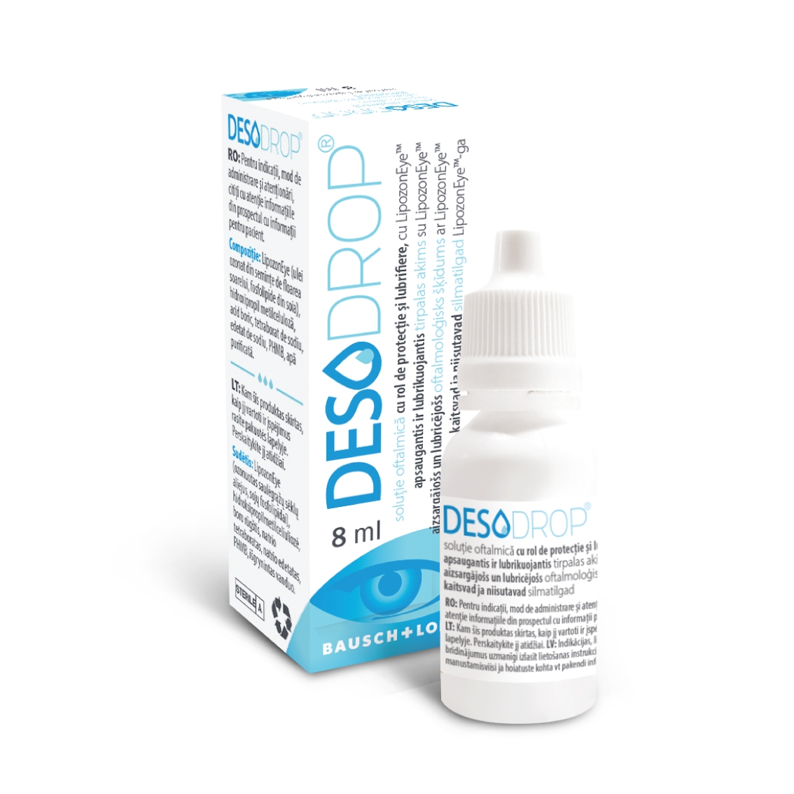 DESODROP acu pilieni, 8 ml - Produkta attēls 