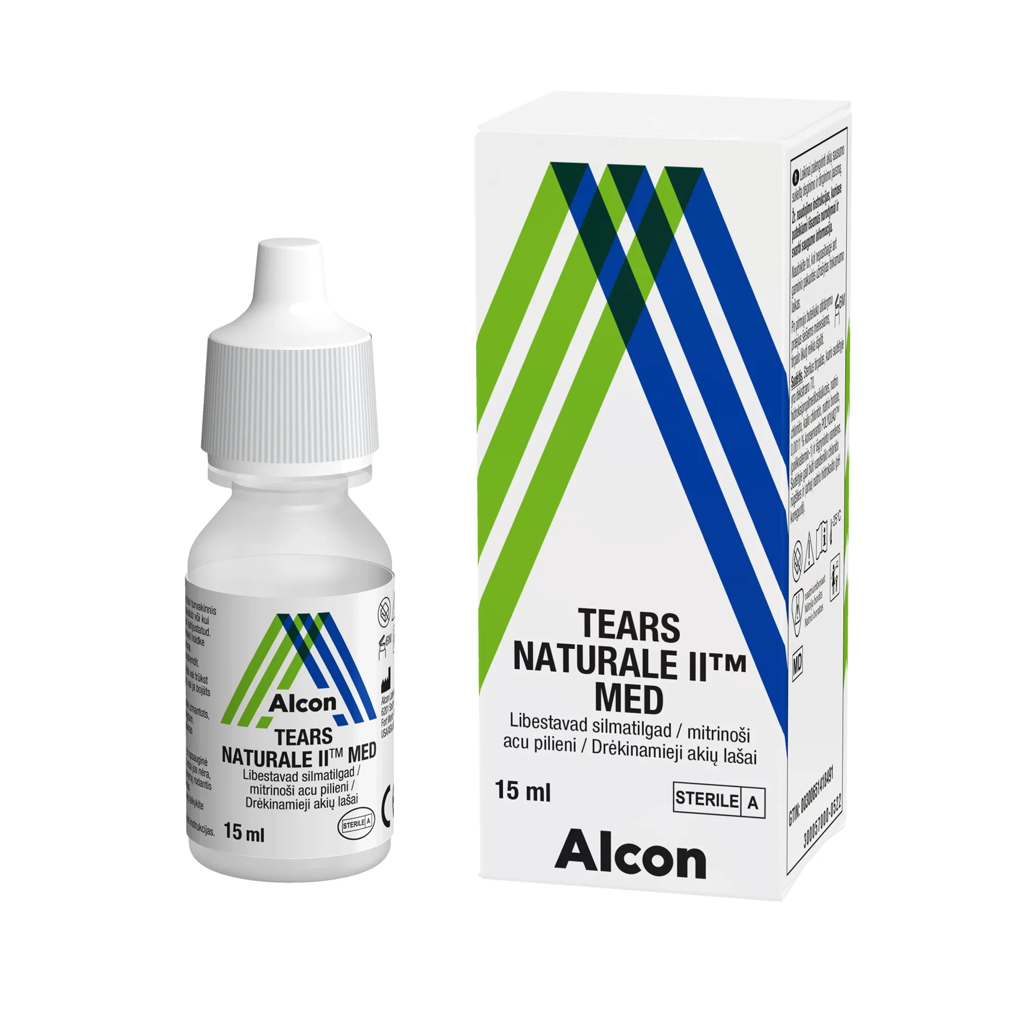 TEARS Naturale II™ Med acu pilieni, 15 ml - Produkta attēls 