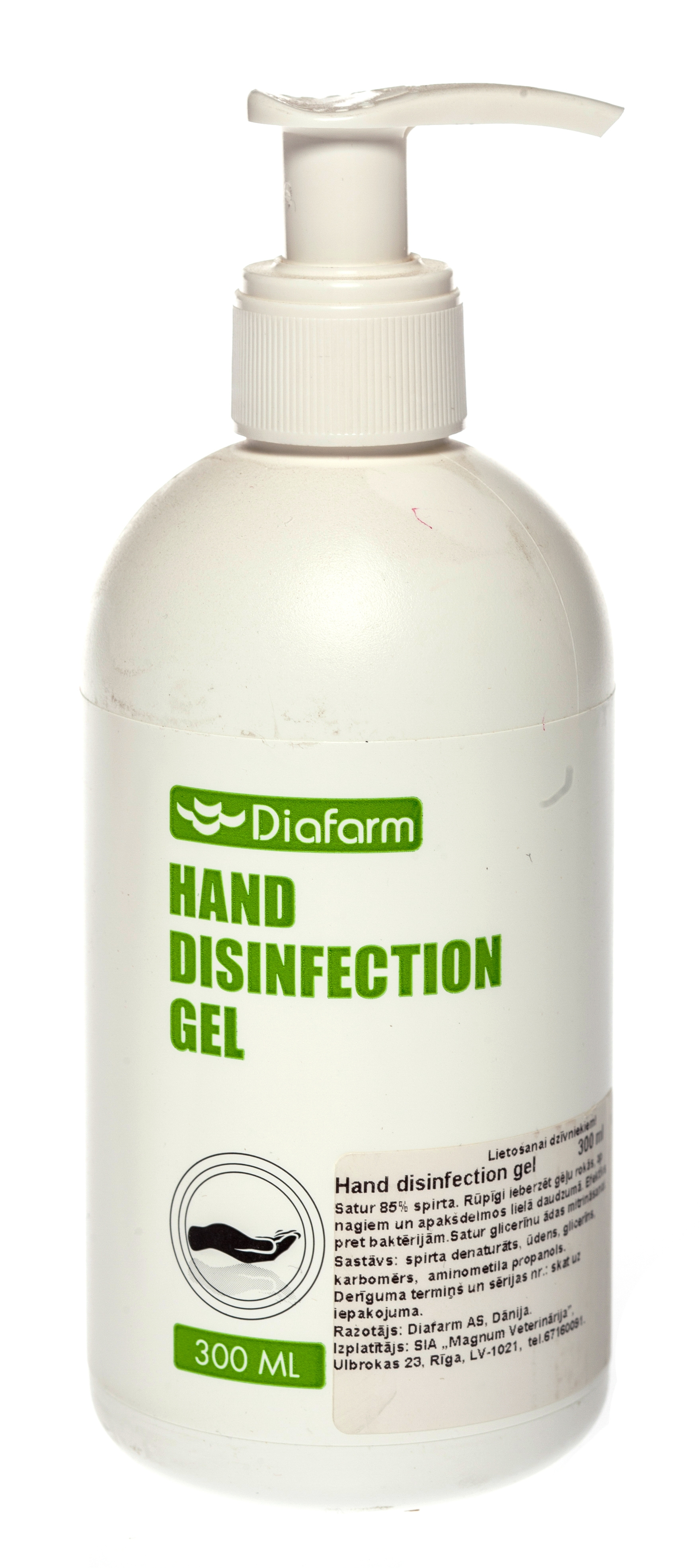 DF GĒLS ROKU DEZINFEKCIJAI 300ML - Produkta attēls 