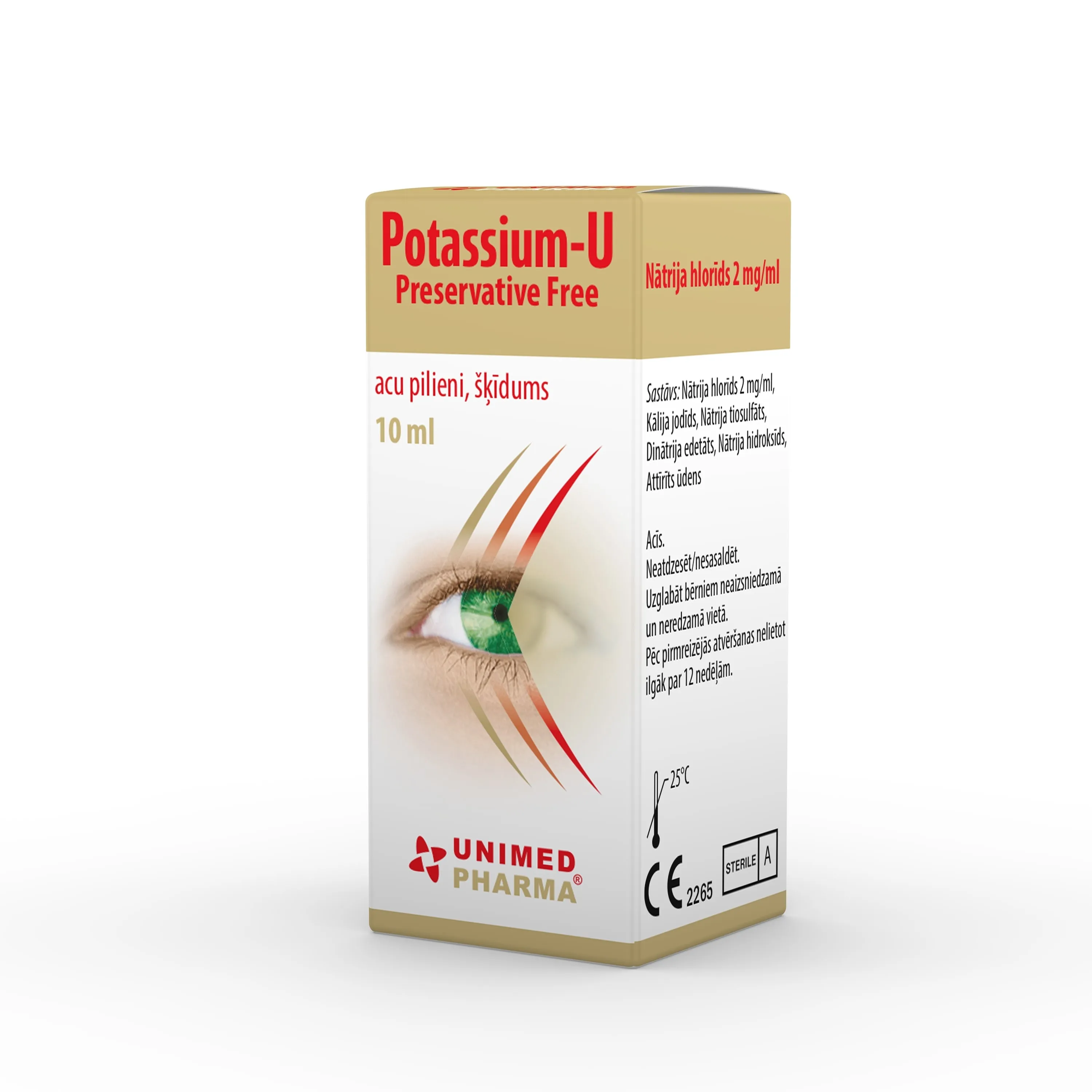 POTASSIUM-U acu pilieni, 10 ml - Produkta attēls 