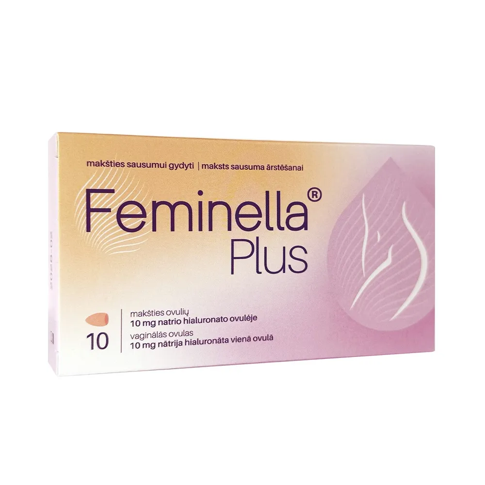 FEMINELLA Plus vaginālās ovulas, 10 gab. - Produkta attēls 