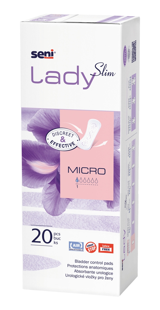 SENI LADY Slim Micro uroloģiskie ieliktņi, 20 gab. - Produkta attēls 