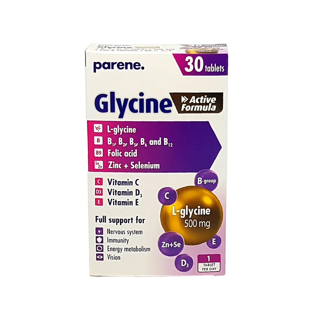 PARENE Glycine Active Formula tabletes, 30 gab - Produkta attēls 
