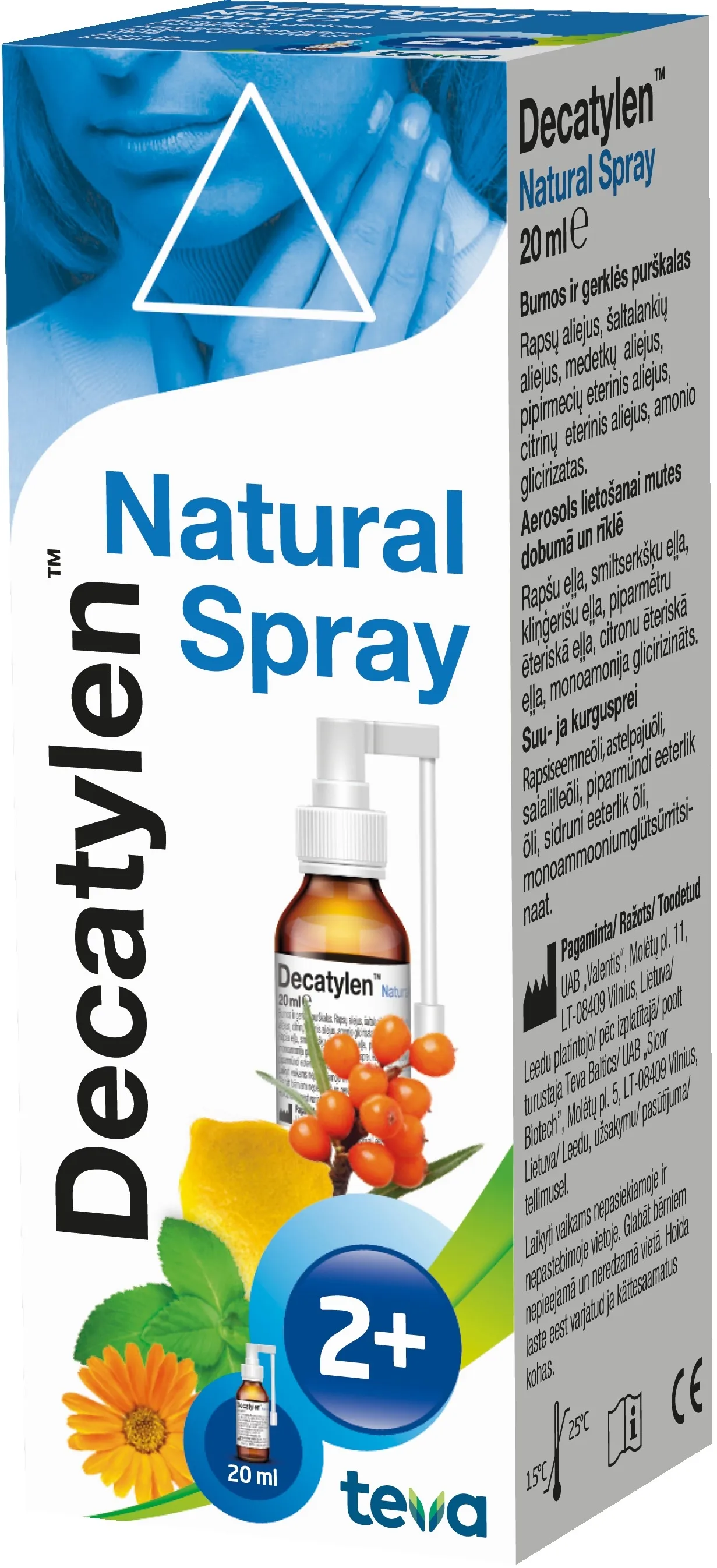 DECATYLEN™ Natural Spray aerosols, 20 ml - Produkta attēls 