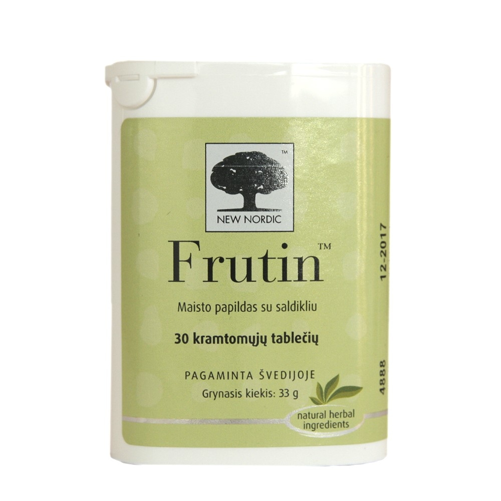 NEW NORDIC Frutin košļājamās tabletes, 30 gab. - Produkta attēls 