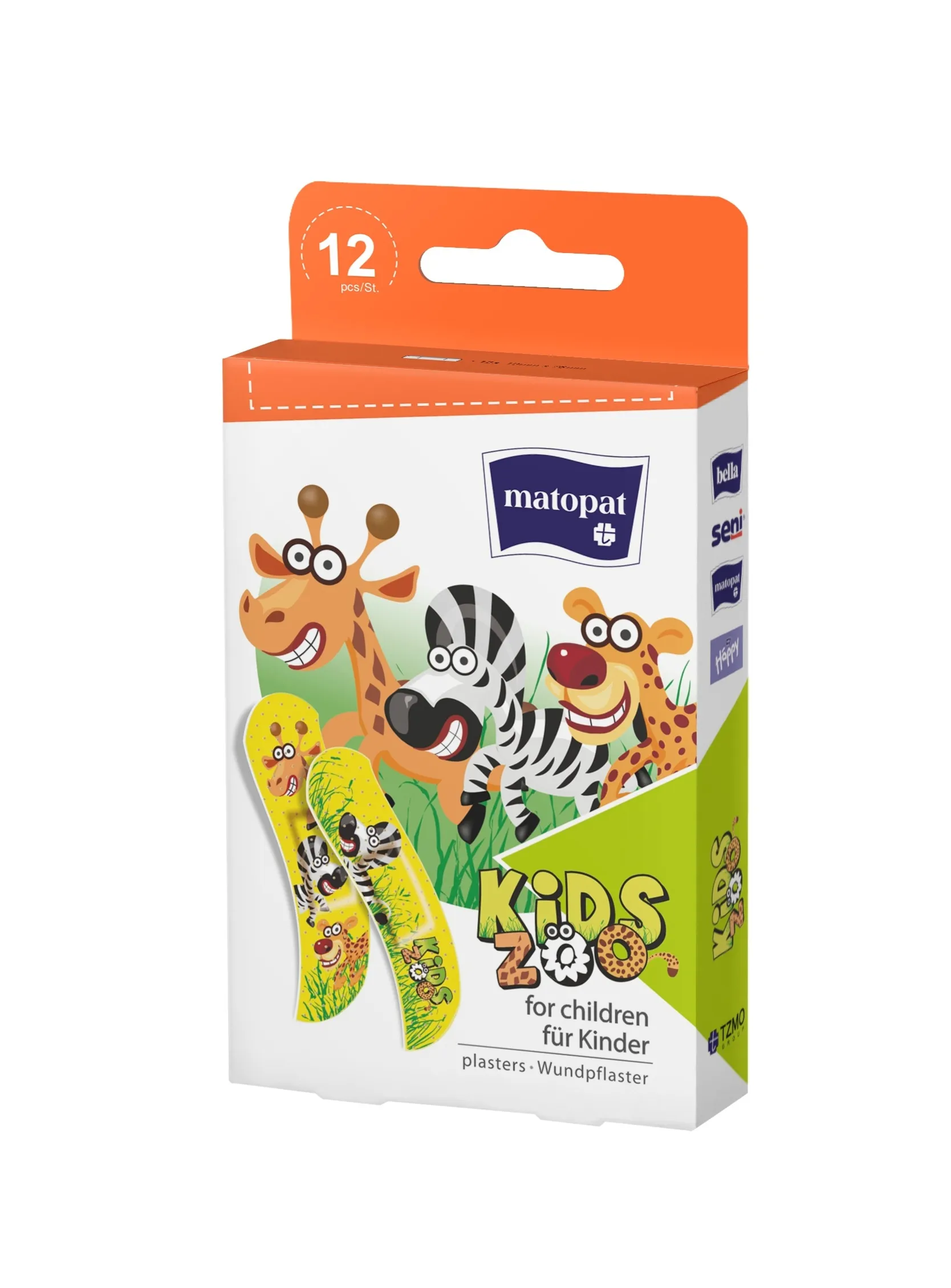 MATOPAT KIDS ZOO plāksteri bērniem, 12 gab. - Produkta attēls 