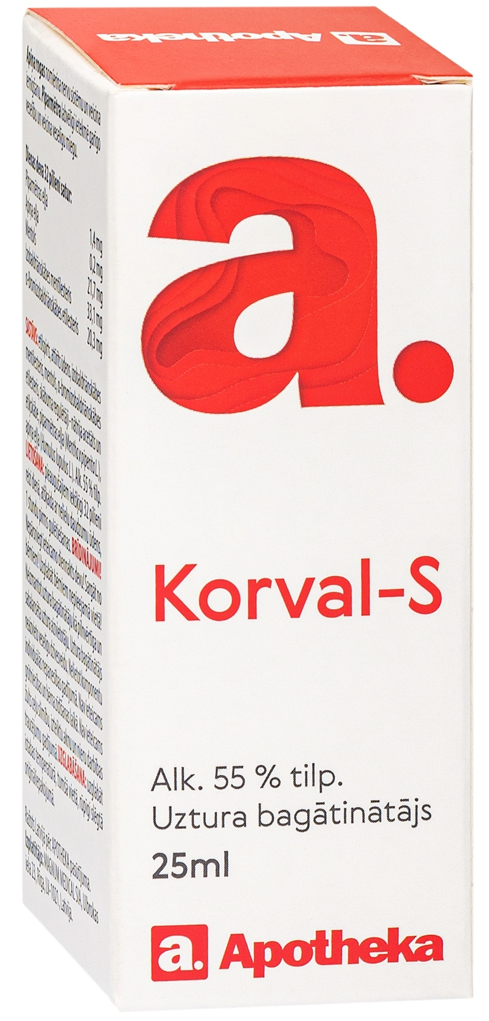 APOTHEKA Korval-s pilieni, 25 ml - Produkta attēls 