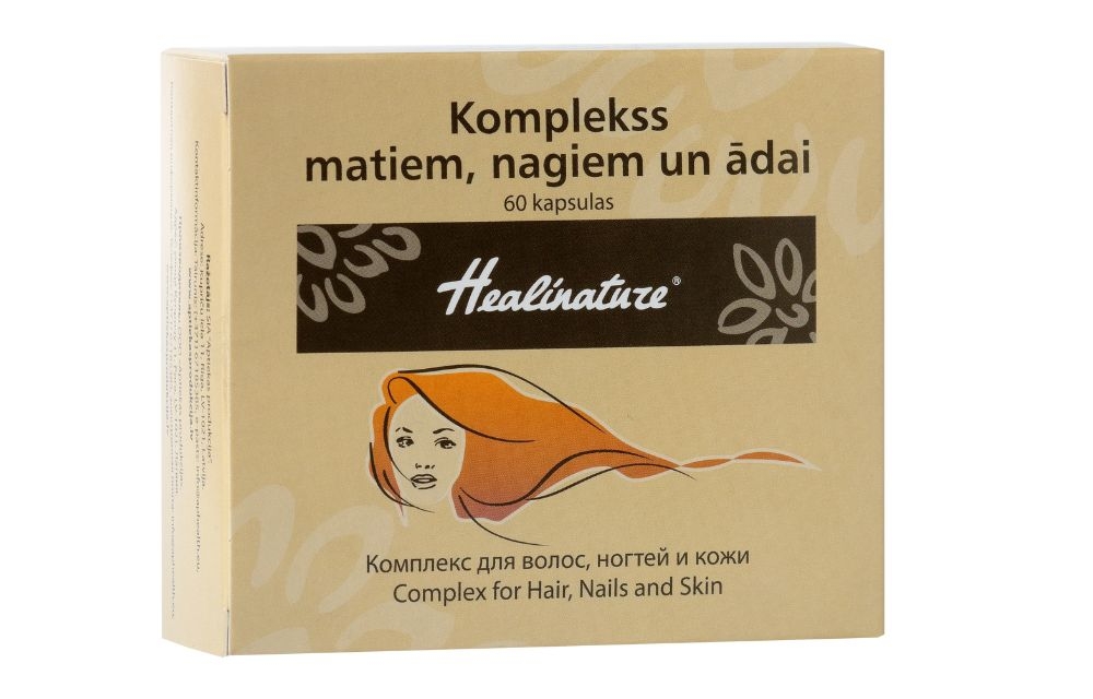AP Healinature Komplekss matiem, nagiem un ādai, kapsulas, 60gab - Produkta attēls 