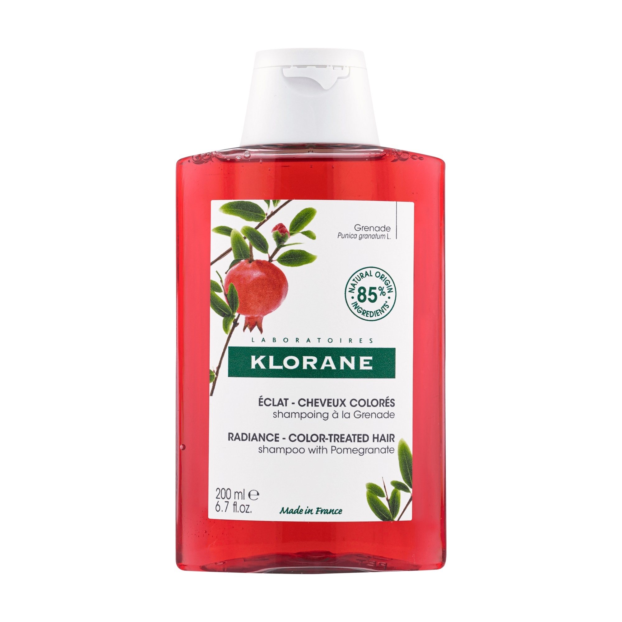 KLORANE šampūns ar granātāboliem, 200ml - Produkta attēls 