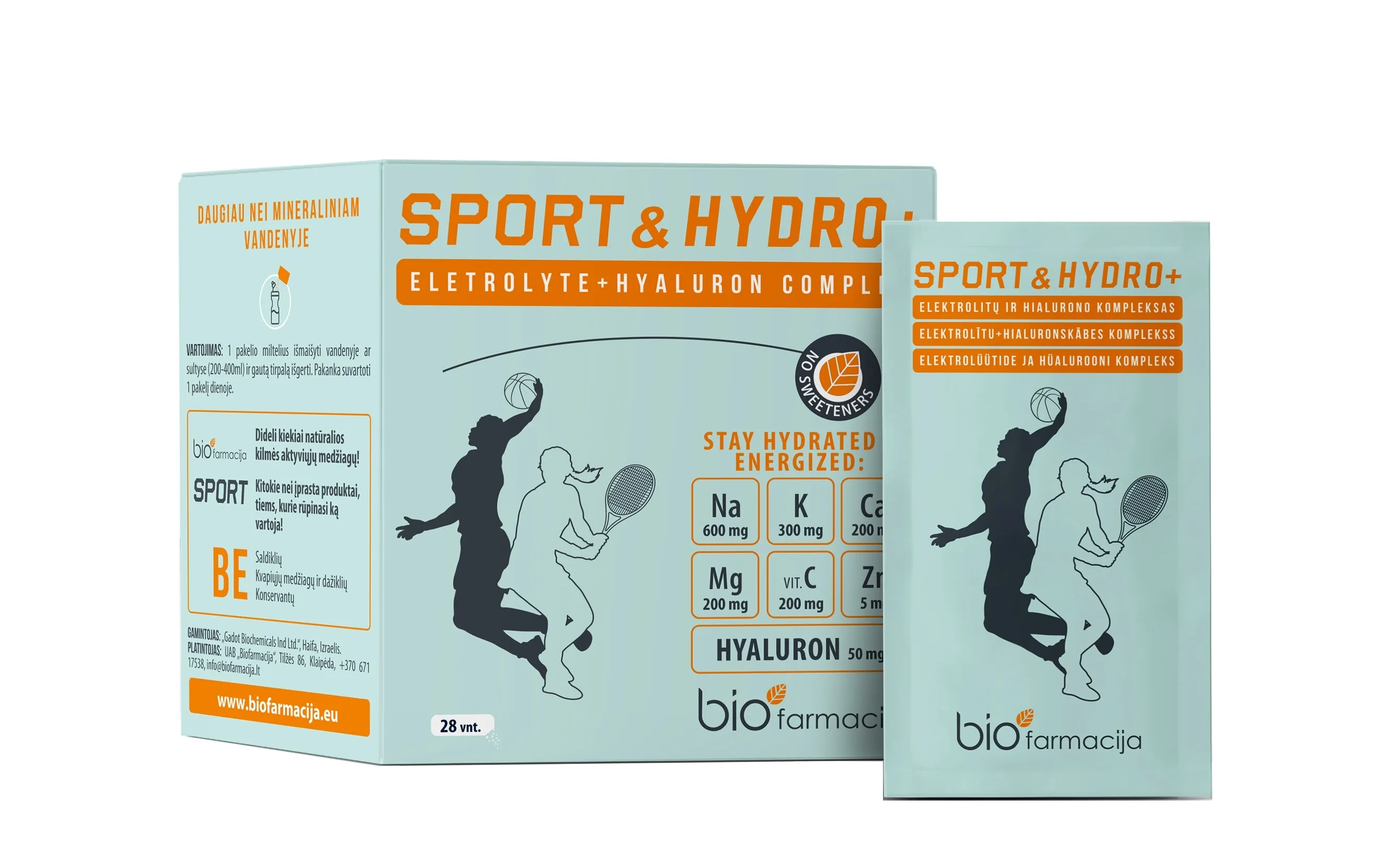 SPORT&HYDRO+ pulveris, 28 gab. - Produkta attēls 