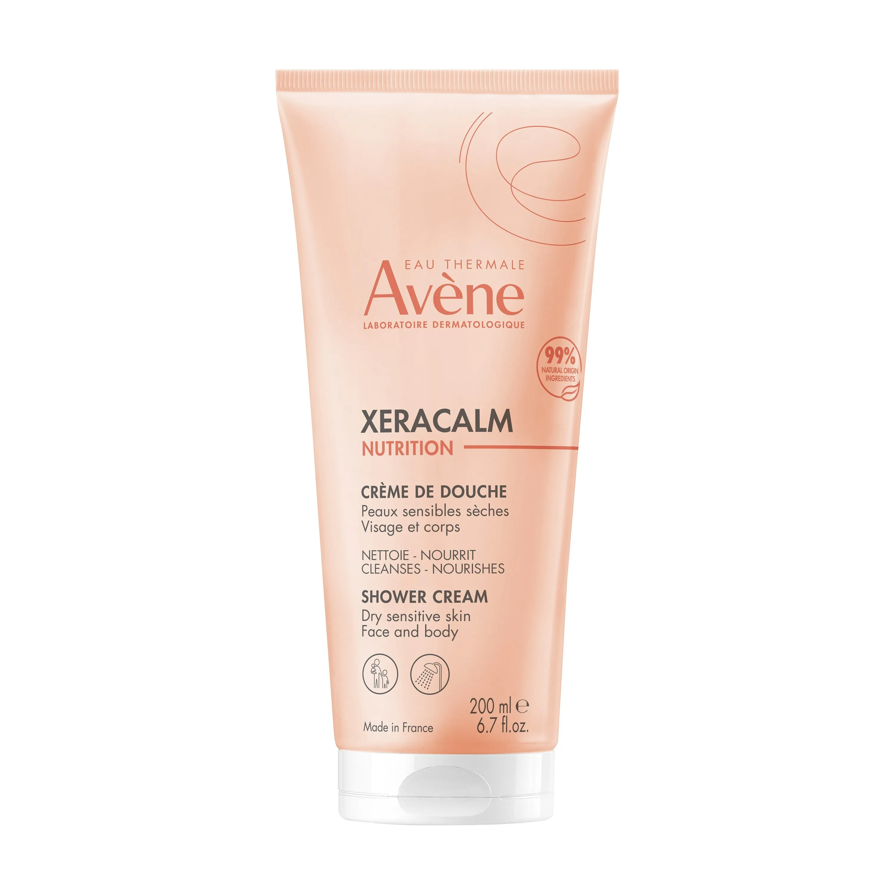 AVENE Xeracalm Nutrition attīrošs dušas krēms, 200 ml - Produkta attēls 