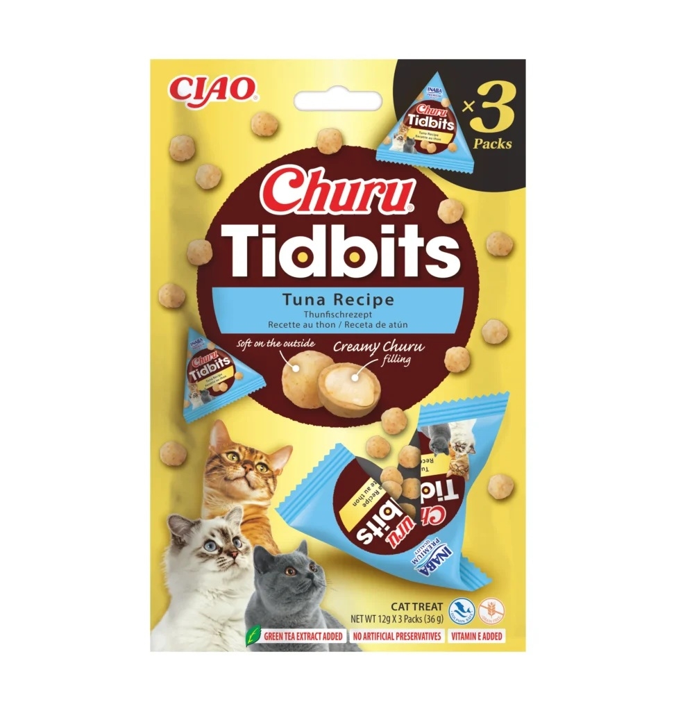 Churu Tidbits kārums kaķiem, tuncis 36g (12g x3) N6 - Produkta attēls 