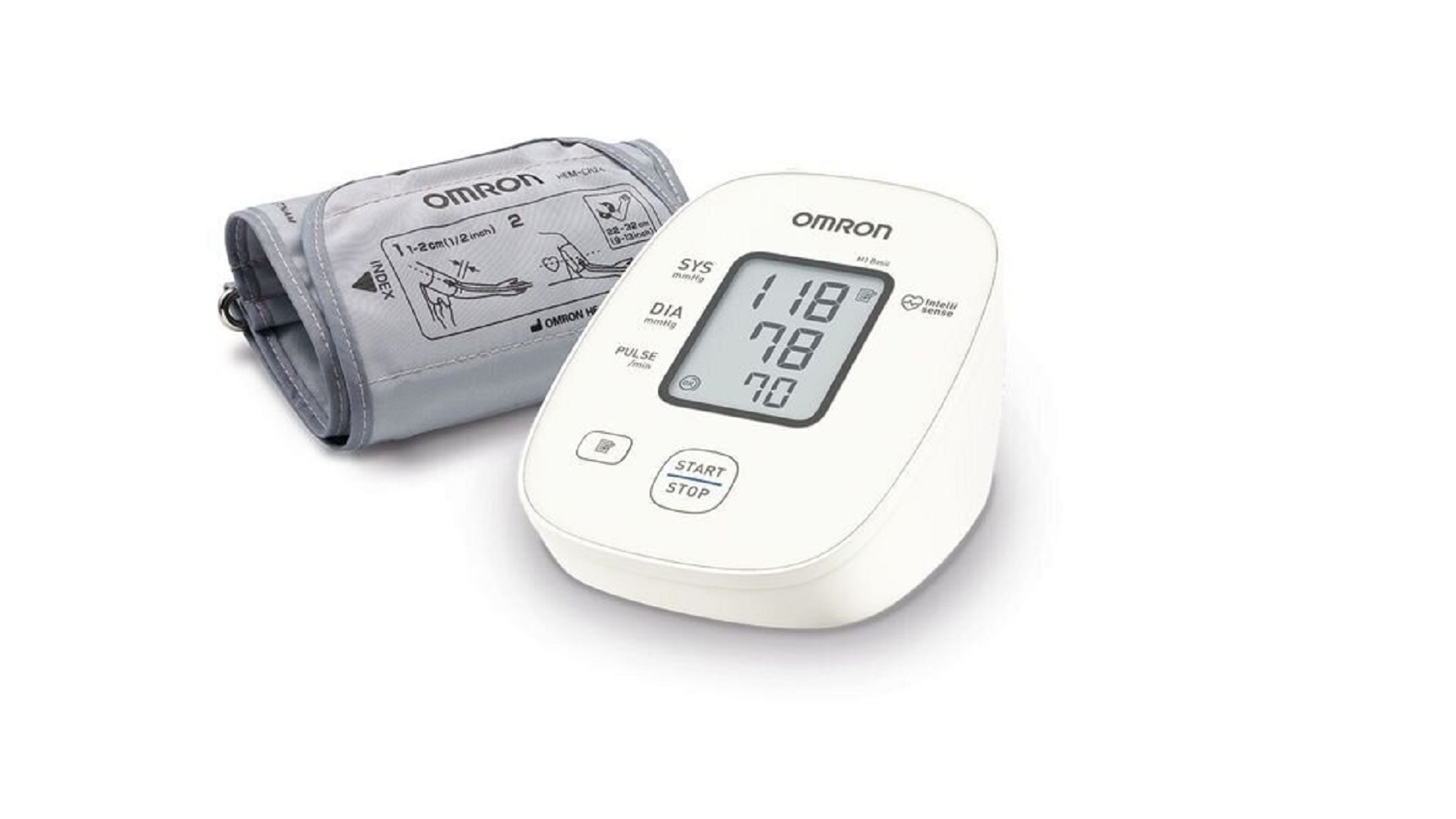 OMRON M2 Basic tonometrs (Augšdelnma) (22-32 cm) - Produkta attēls 