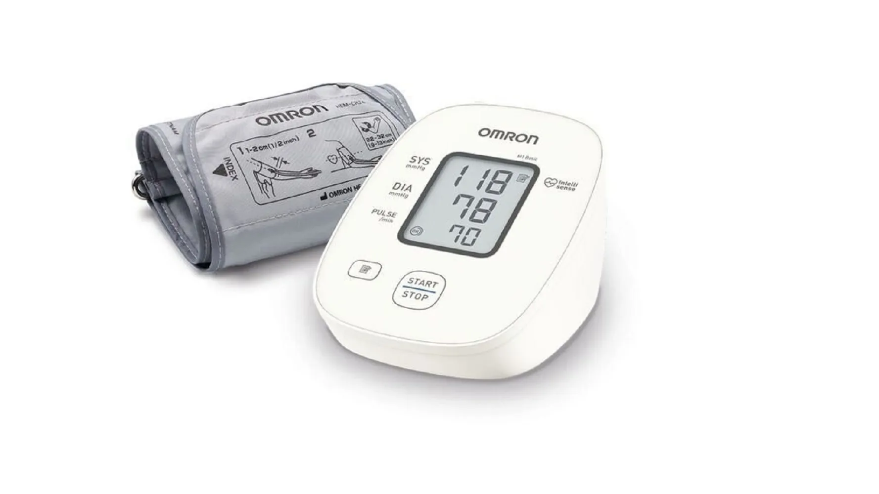 OMRON M2 Basic tonometrs (Augšdelnma) (22-32 cm) - Produkta attēls 