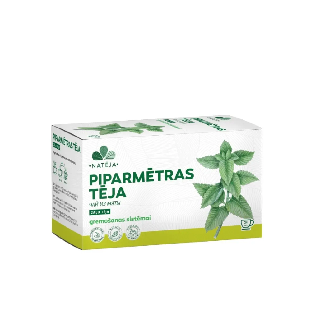NATĒJA Piparmētras tēja paciņās, 24 gab - Produkta attēls 