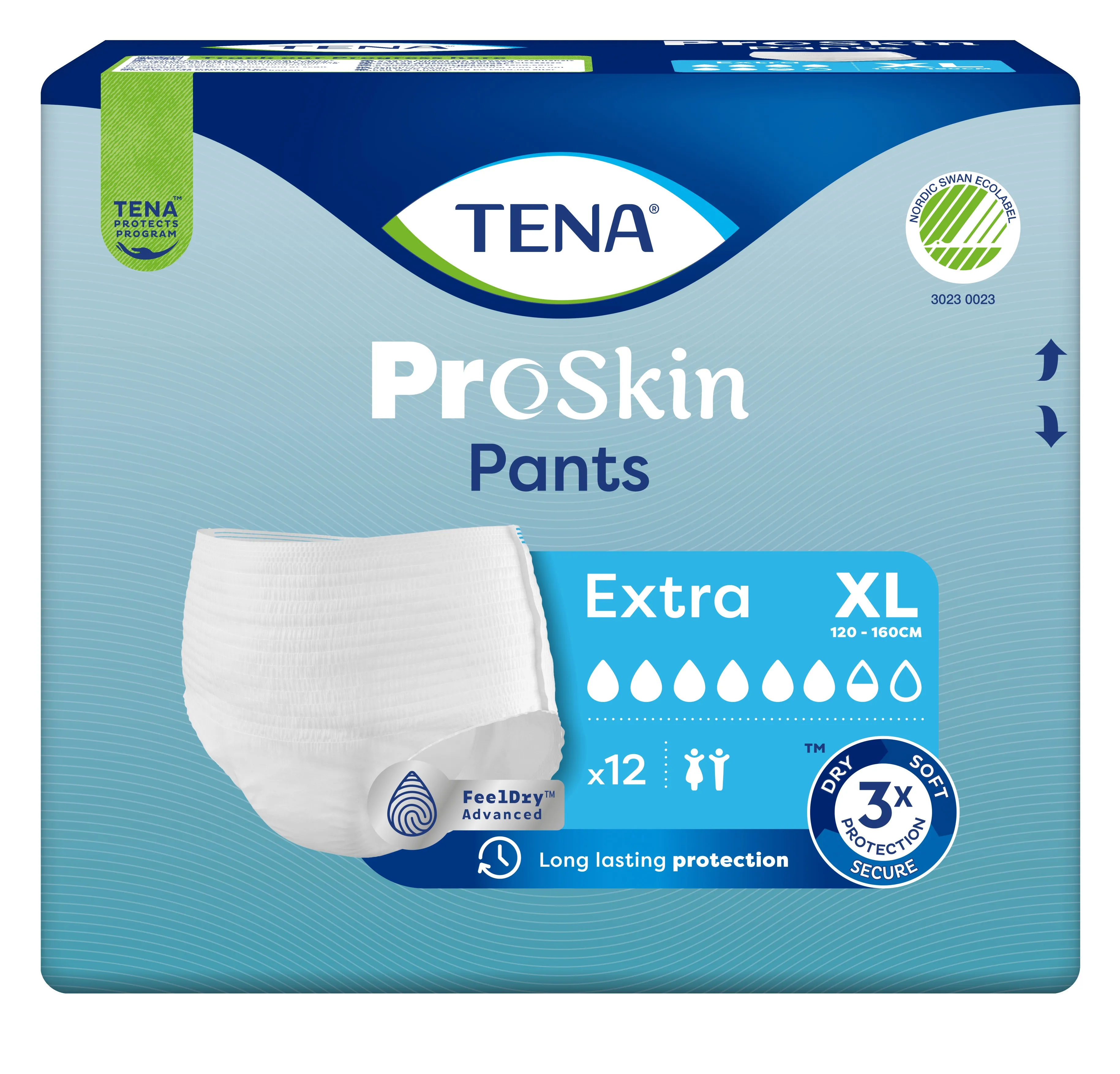 TENA Pants Extra biksītes XL izmērs, 12 gab. - Produkta attēls 