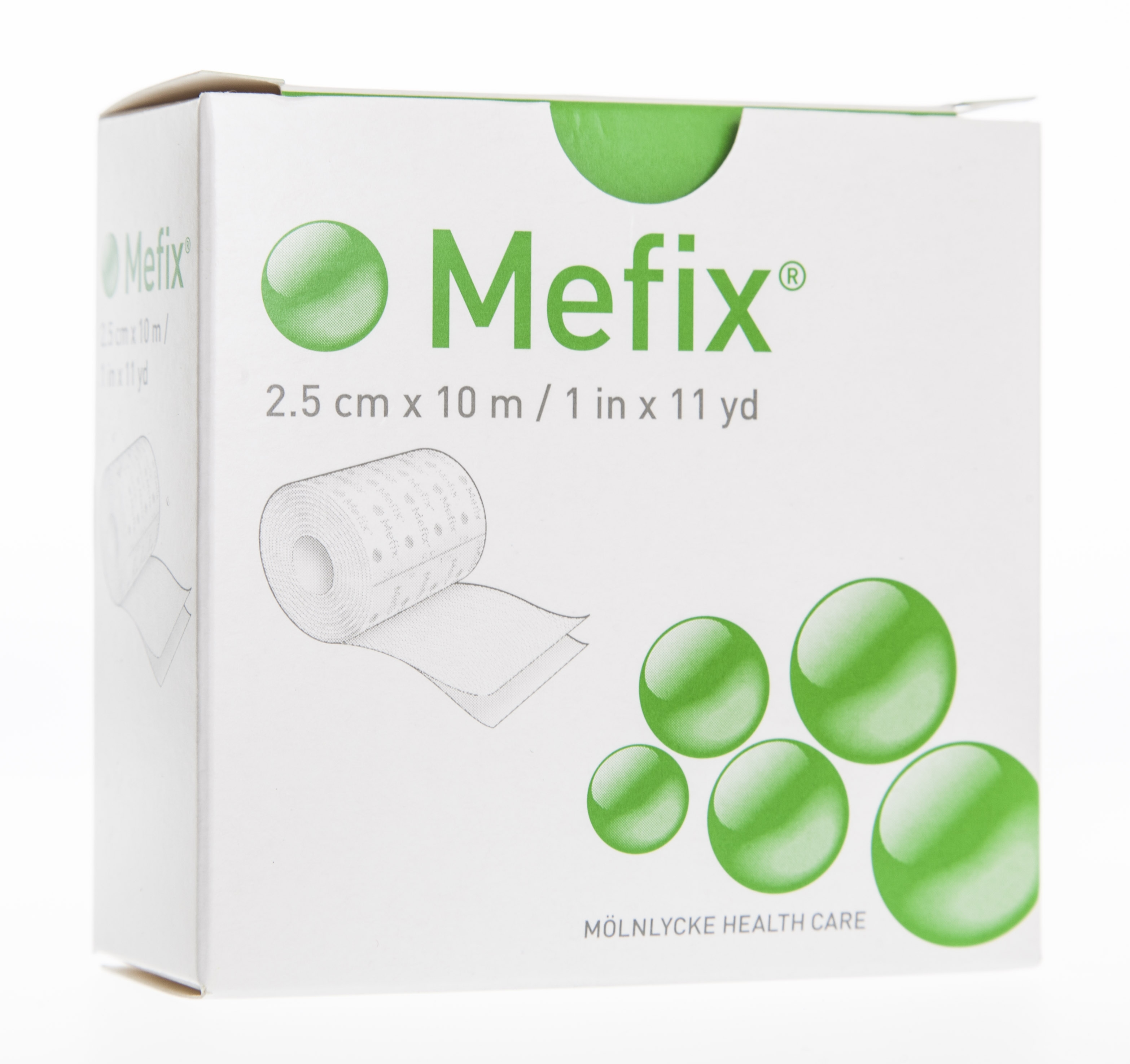 MEFIX 2,5cm x 10m, plāksteris fiksācijai - Produkta attēls 