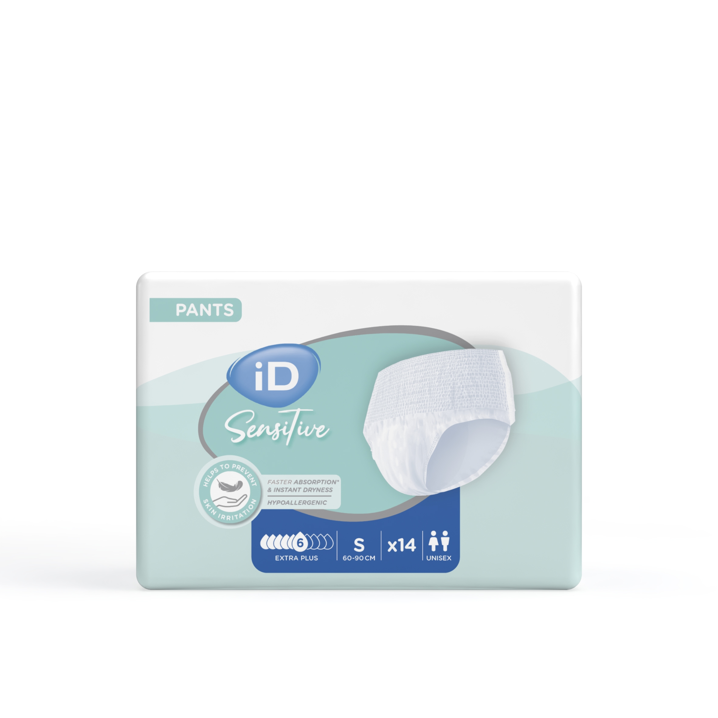 ID Sensitive Pants Extra Plus S uzsūcošās bikses, 14 gab. - Produkta attēls 