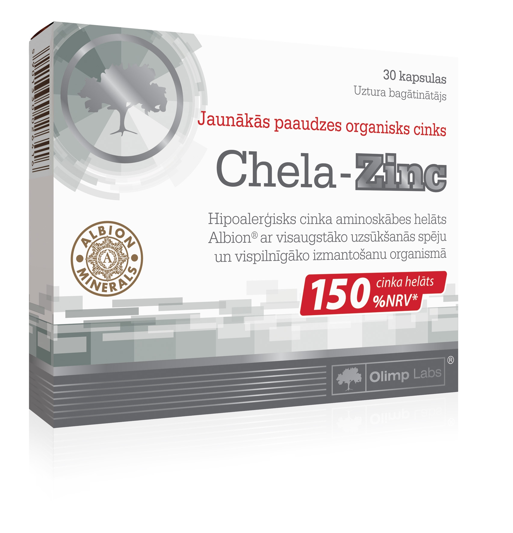OLIMPLABS CHELA ZINC KAPSULAS N30 - Produkta attēls 