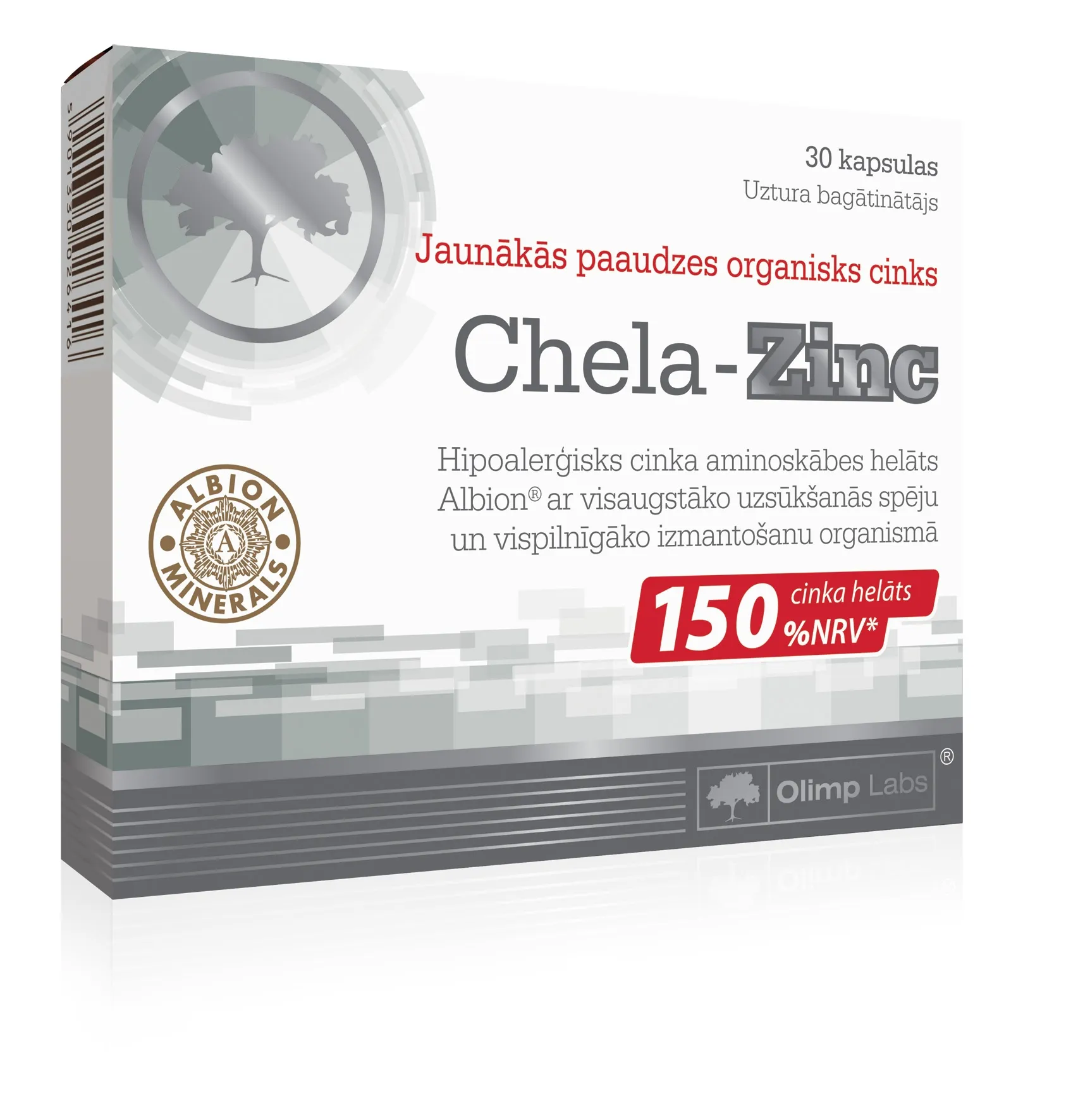 OLIMPLABS CHELA ZINC KAPSULAS N30 - Produkta attēls 