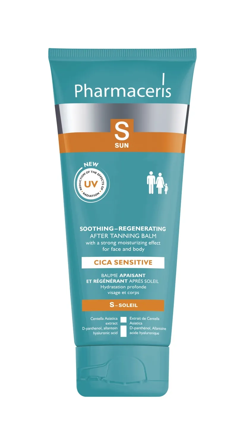 PHARMACERIS S. After Sun Sensitive balzāms pēc sauļošanās, 200 ml - Produkta attēls 