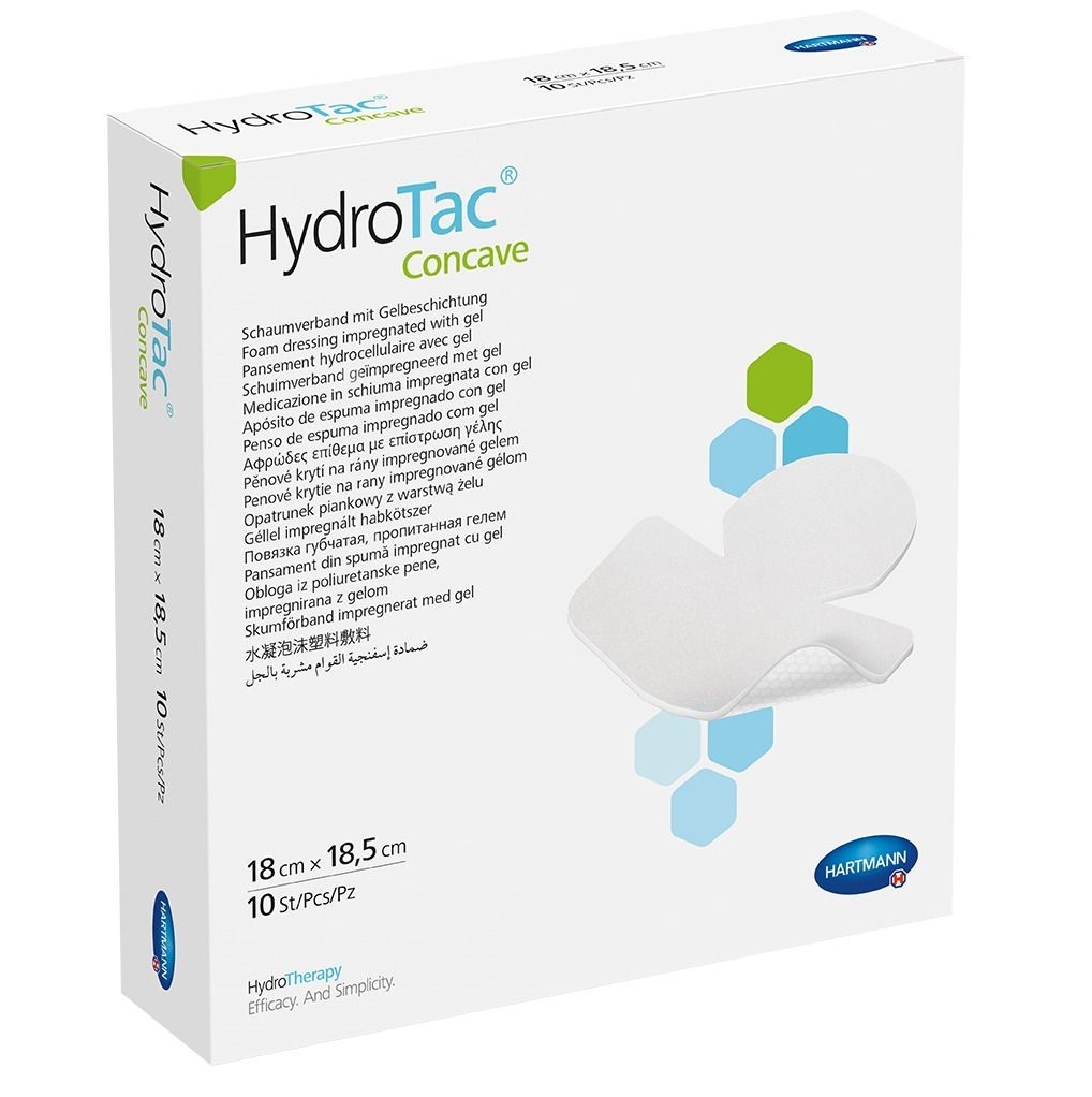 HYDROTAC Concave brūču pārsējs papēdim (18 x 18.5 cm), 1 gab - Produkta attēls 