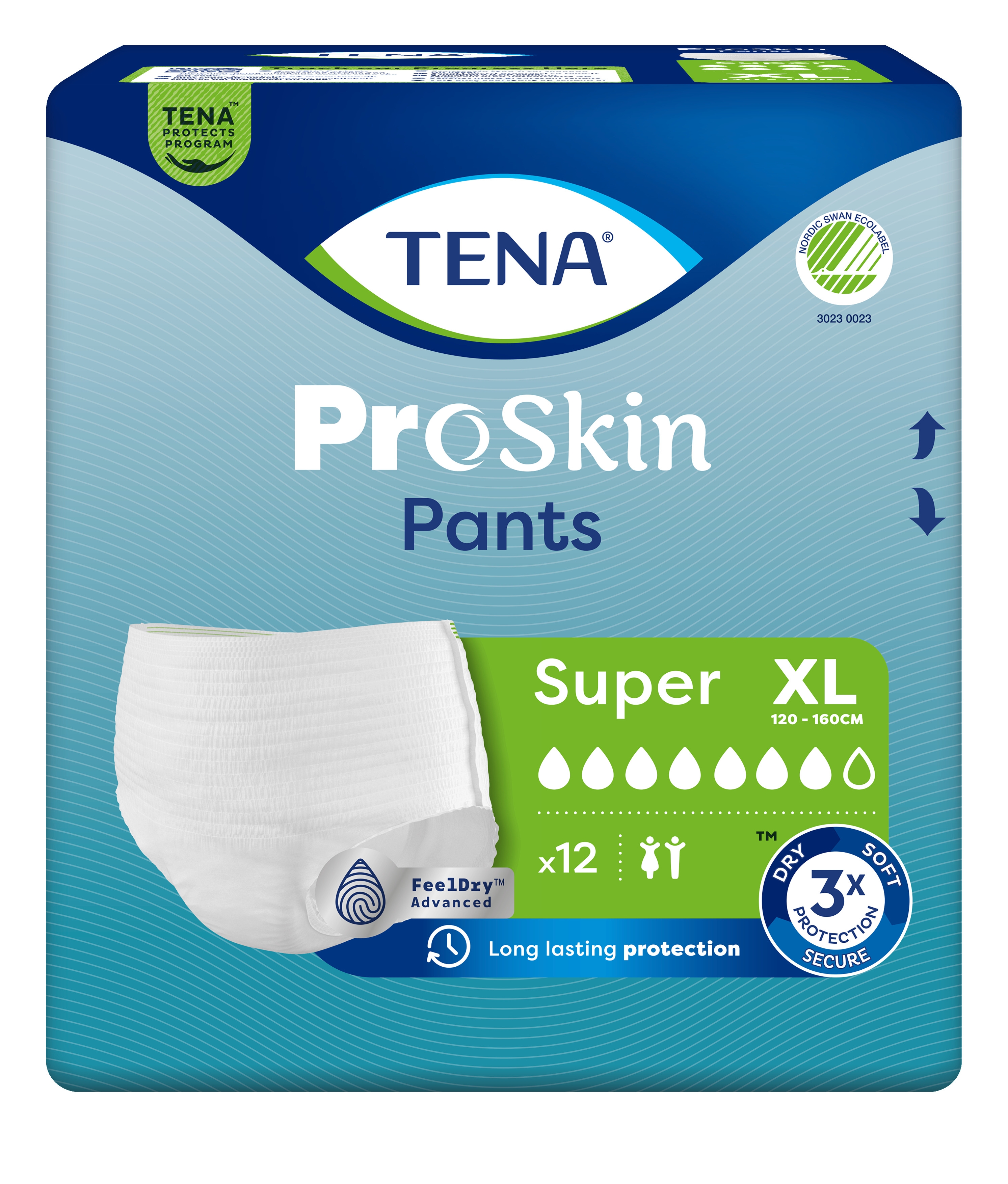 TENA Pants Super biksītes XL izmērs, 12 gab. - Produkta attēls 