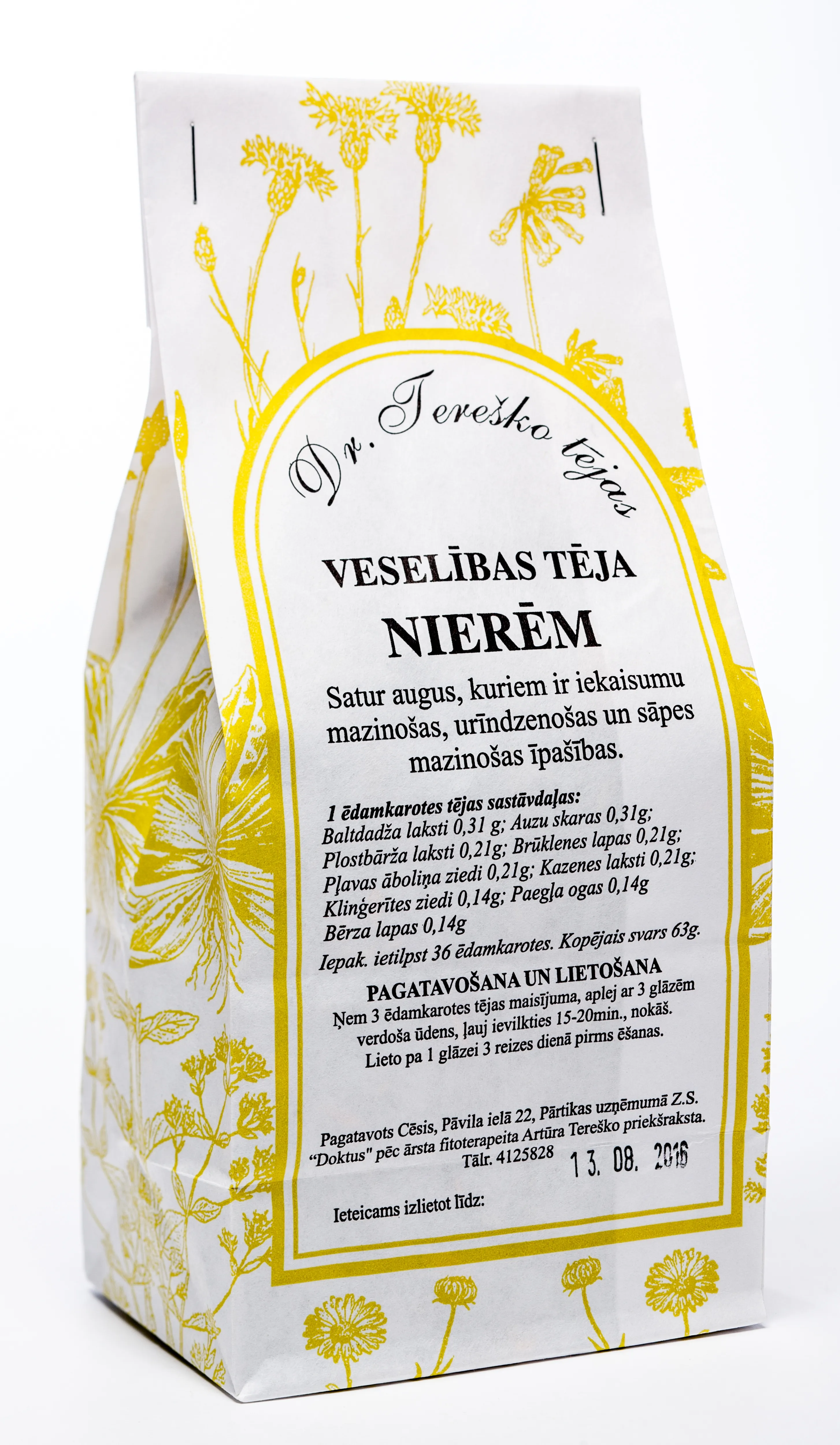 TEREŠKO tēja nierēm, 65 g - Produkta attēls 
