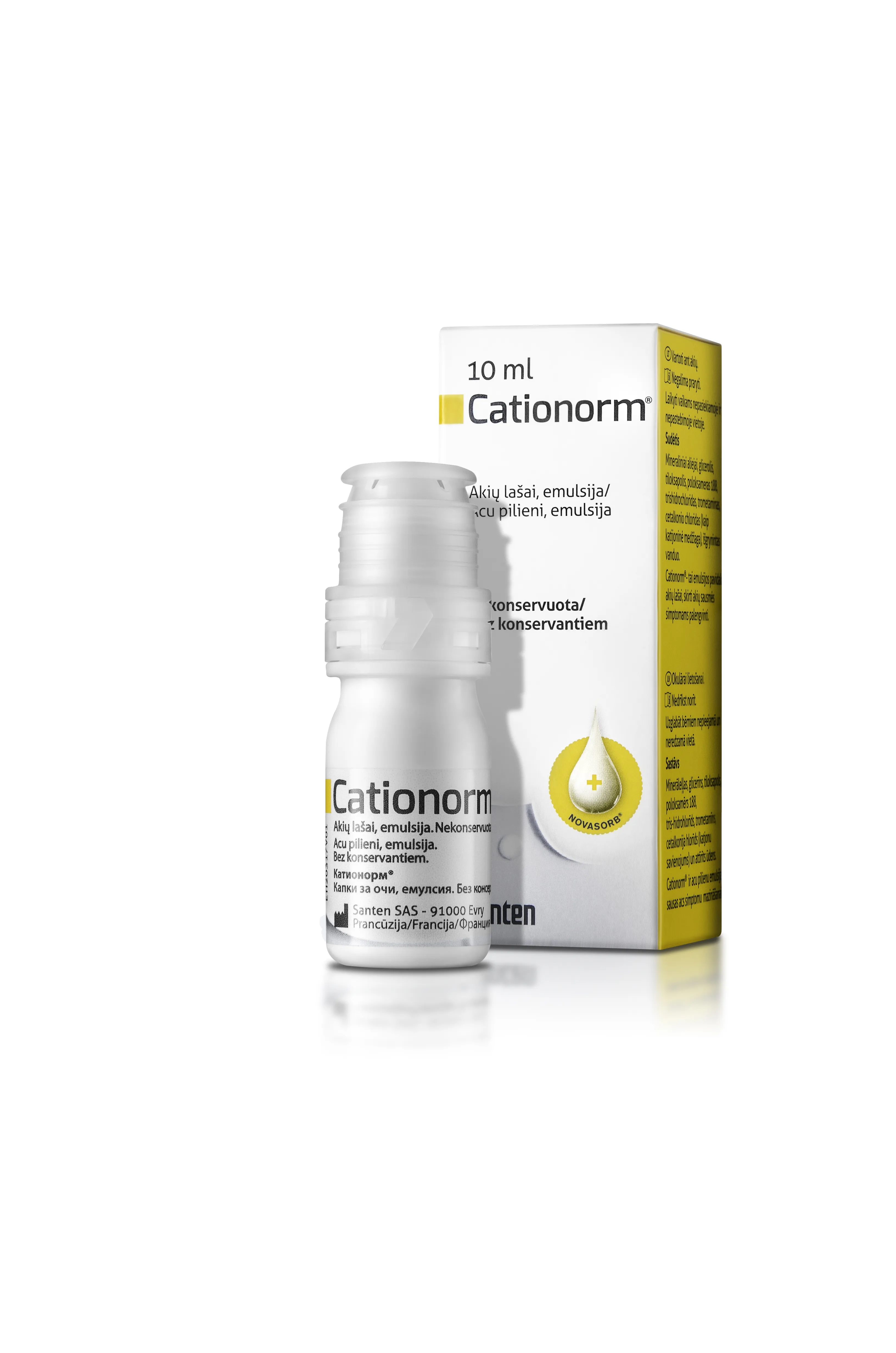 CATIONORM acu pilieni, 10 ml - Produkta attēls 