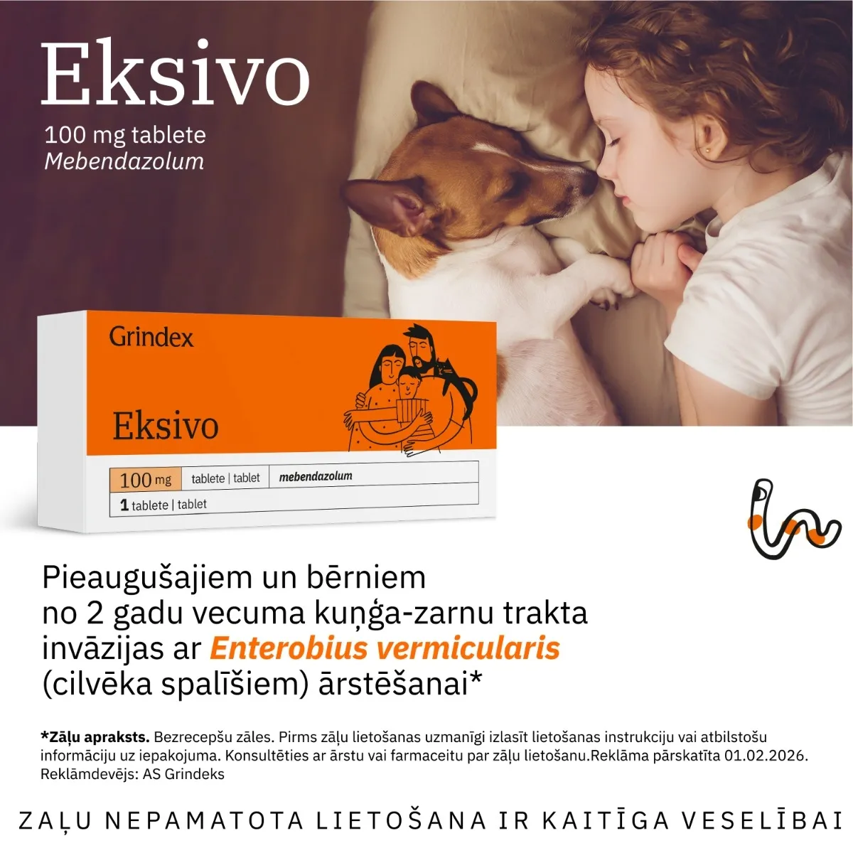 EKSIVO 100MG TBL N1 - Produkta attēls 2