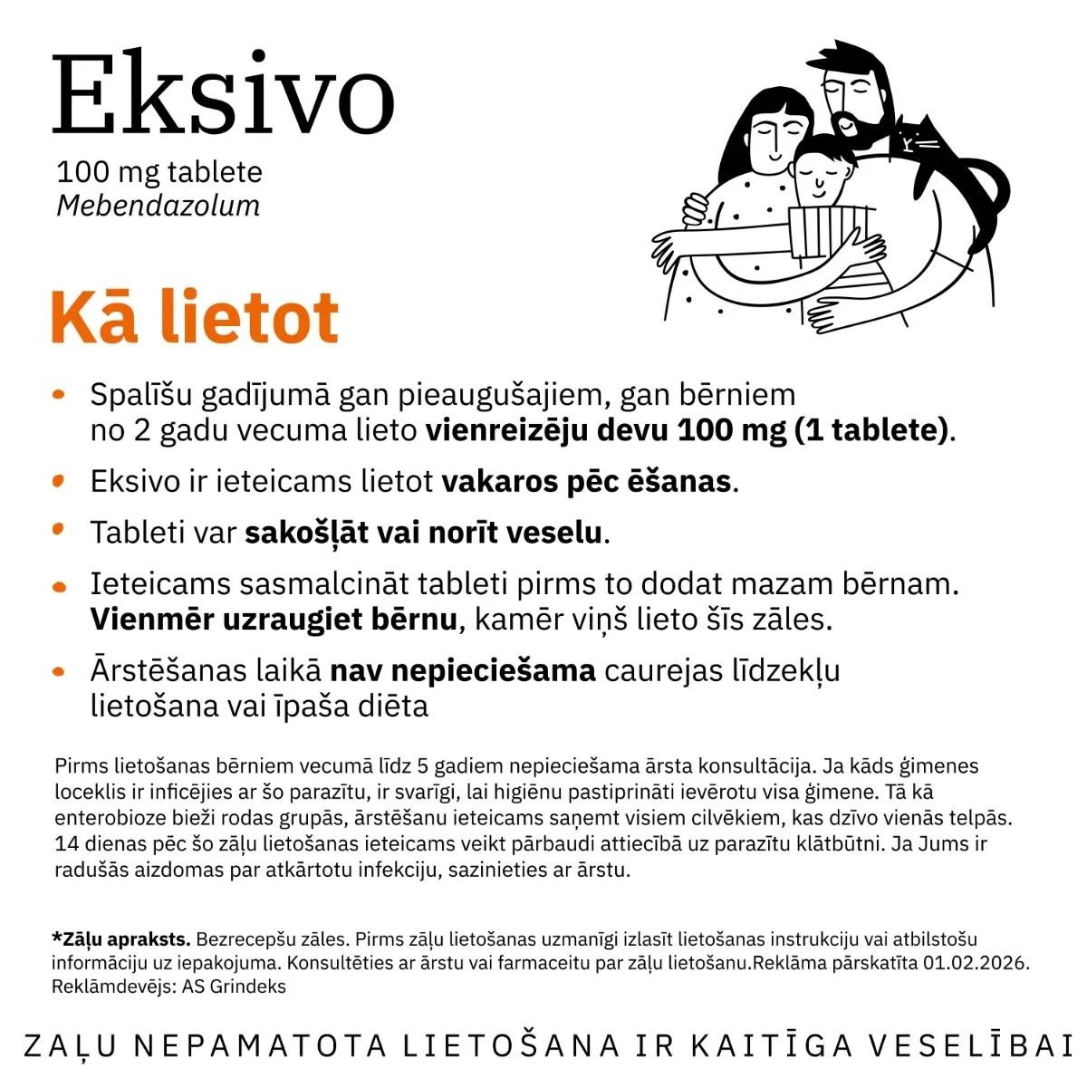 EKSIVO 100MG TBL N1 - Produkta attēls 4