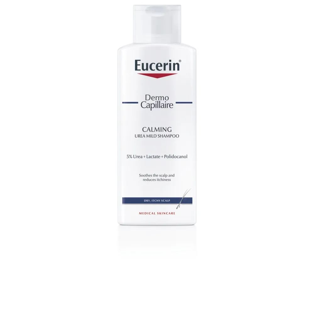 EUCERIN Dermocapillaire matu šampūns ar 5% Urea sausai galvas ādai, 250 ml - Produkta attēls 